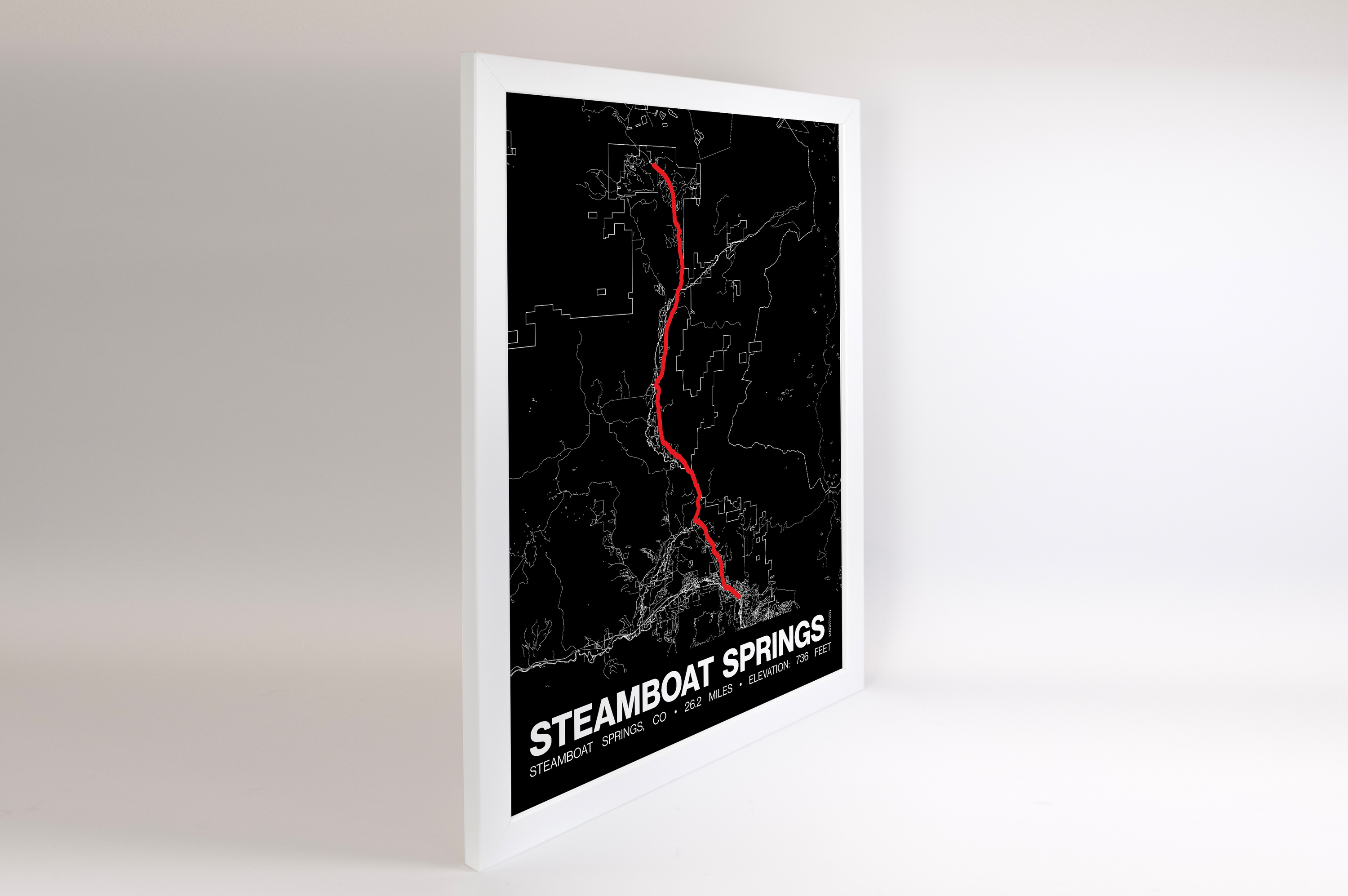 Steamboat Springs Marathon Poster - Grid Style