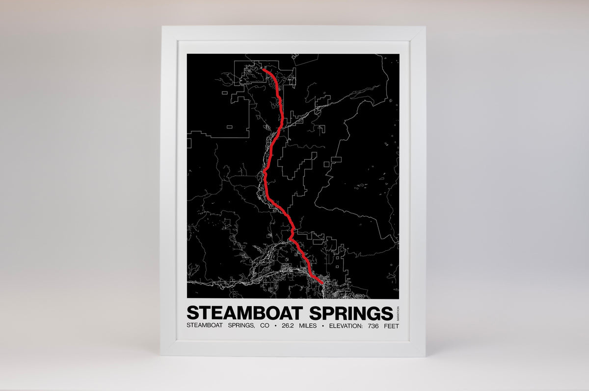Steamboat Springs Marathon Poster - Grid Style