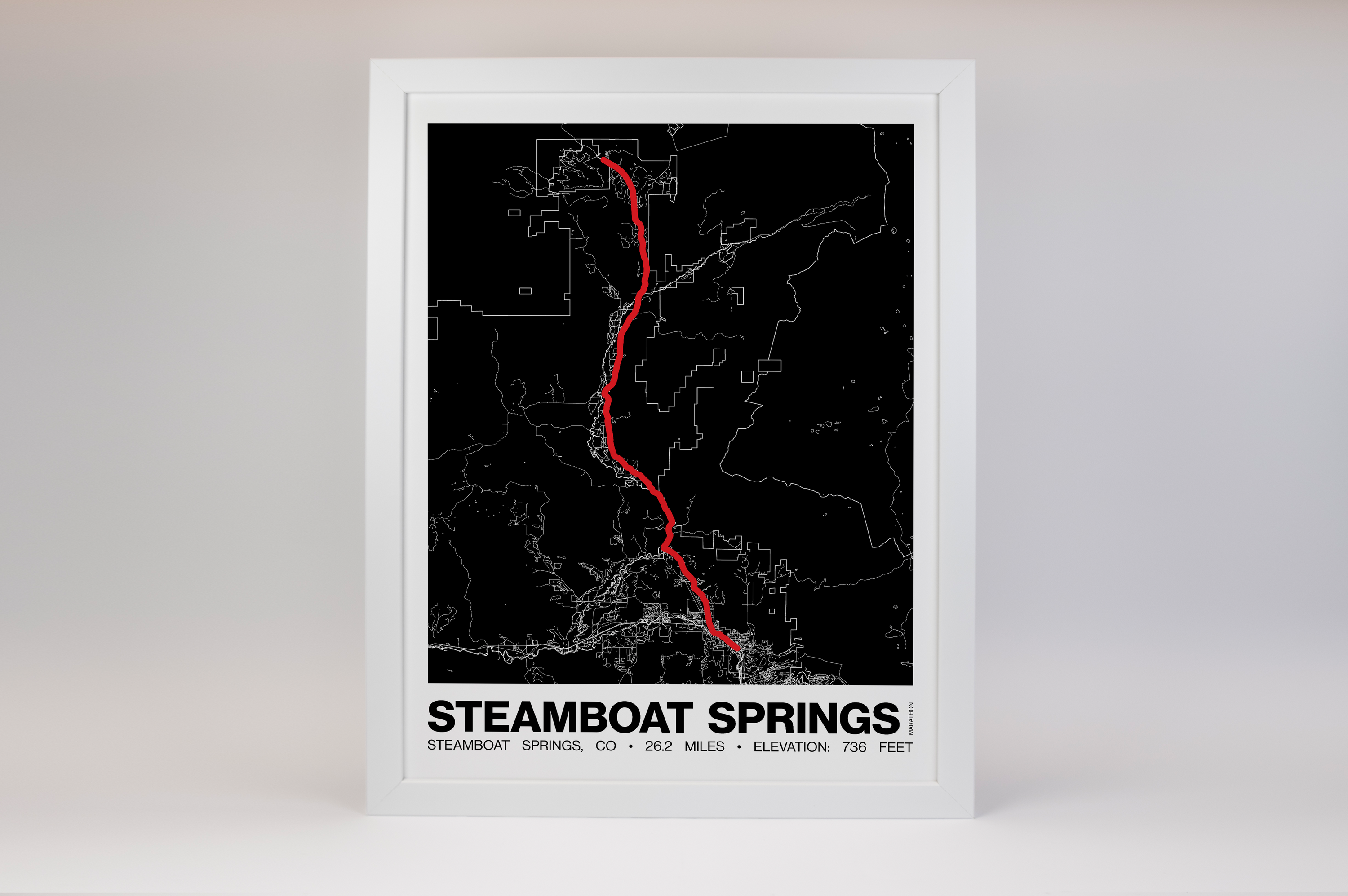 Steamboat Springs Marathon Poster - Grid Style