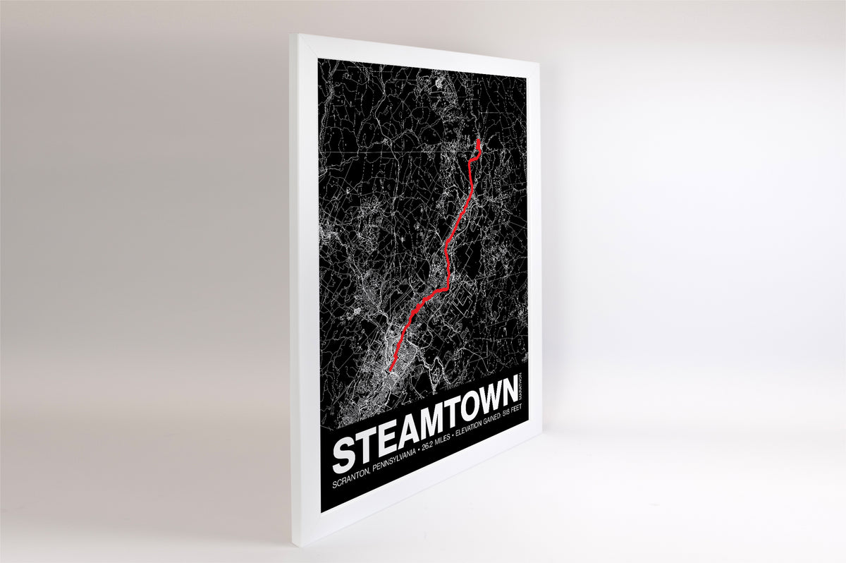 Steamtown Marathon Poster - Grid Style