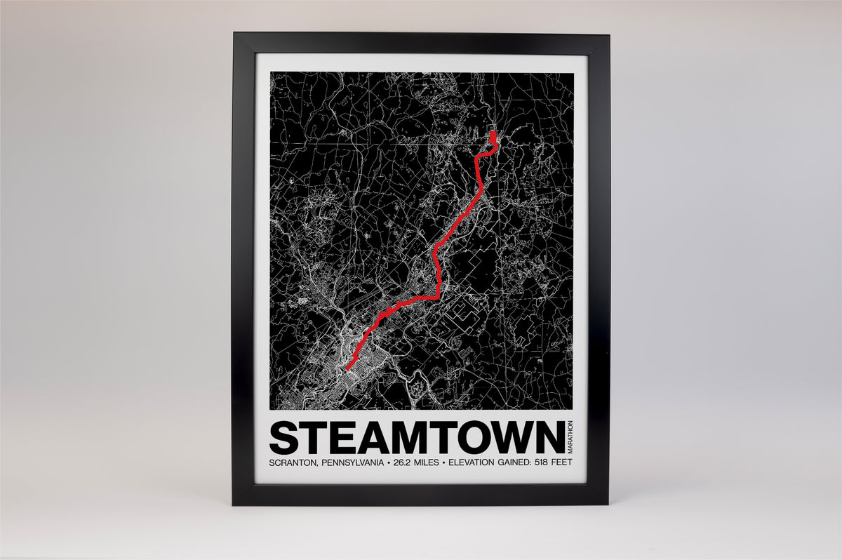 Steamtown Marathon Poster - Grid Style