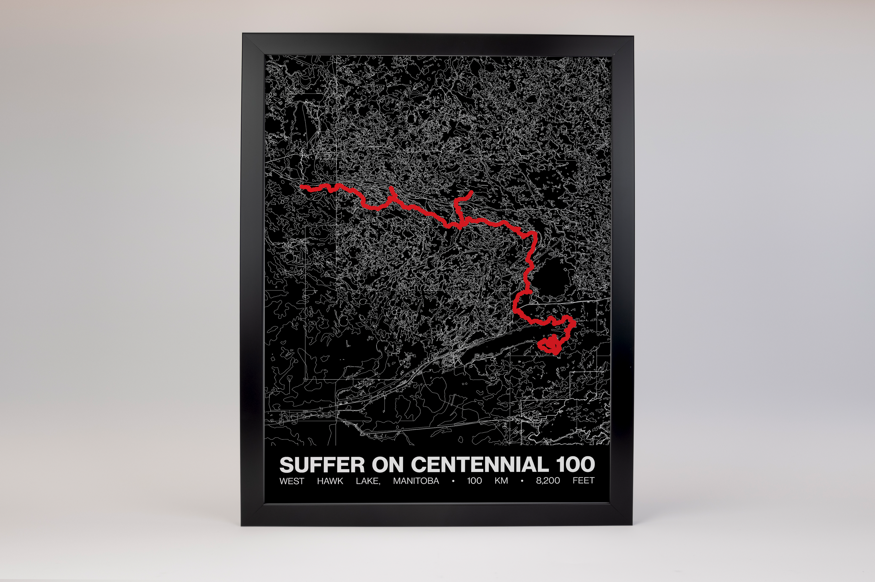Suffer on Centennial 100K Poster - Grid Style