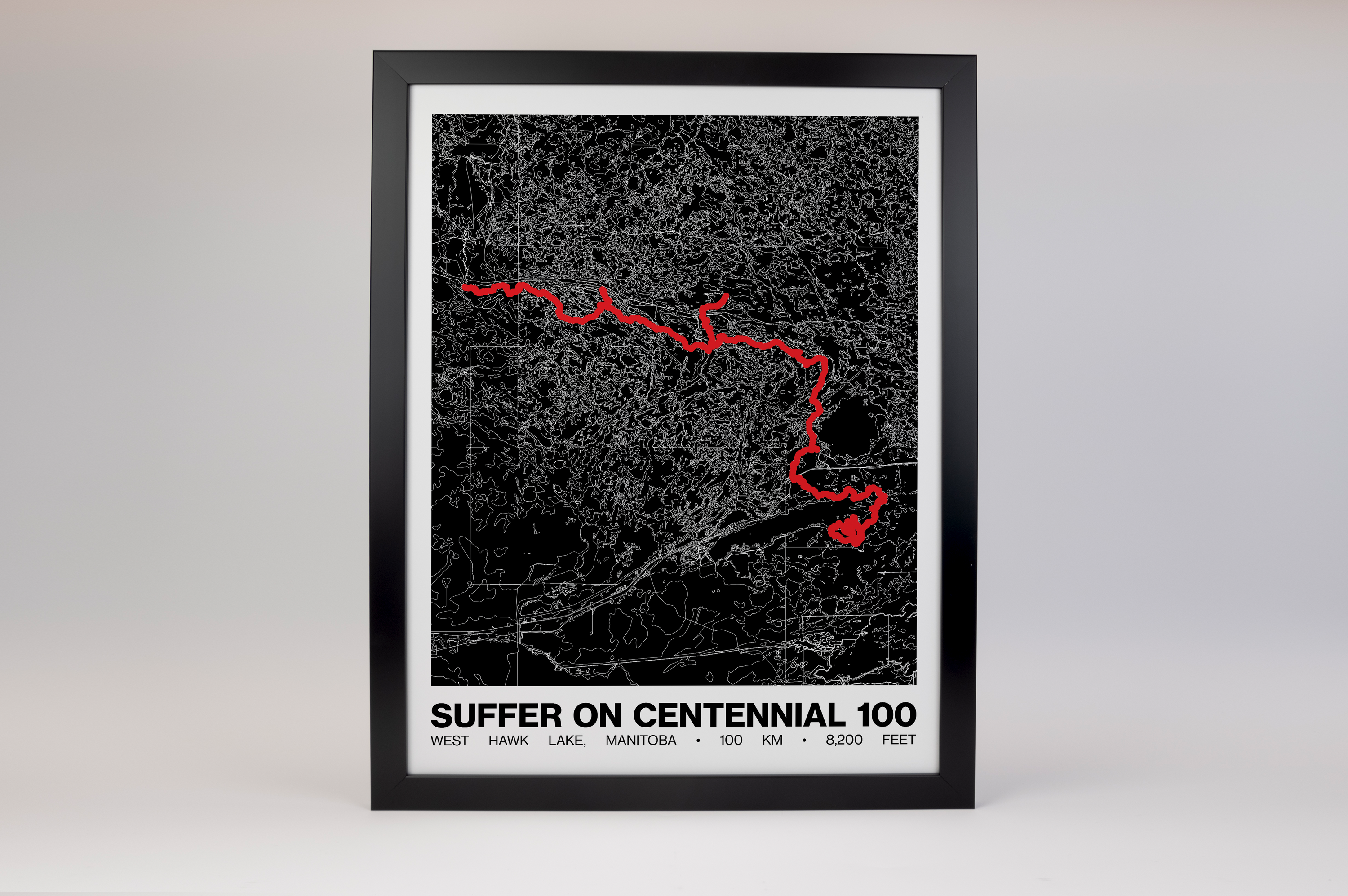 Suffer on Centennial 100K Poster - Grid Style