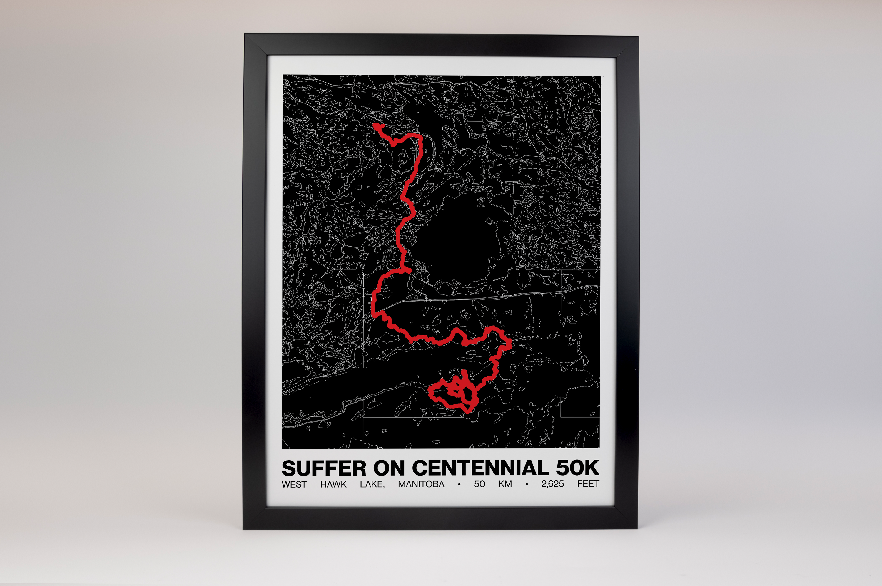 Suffer on Centennial 50K Poster - Grid Style