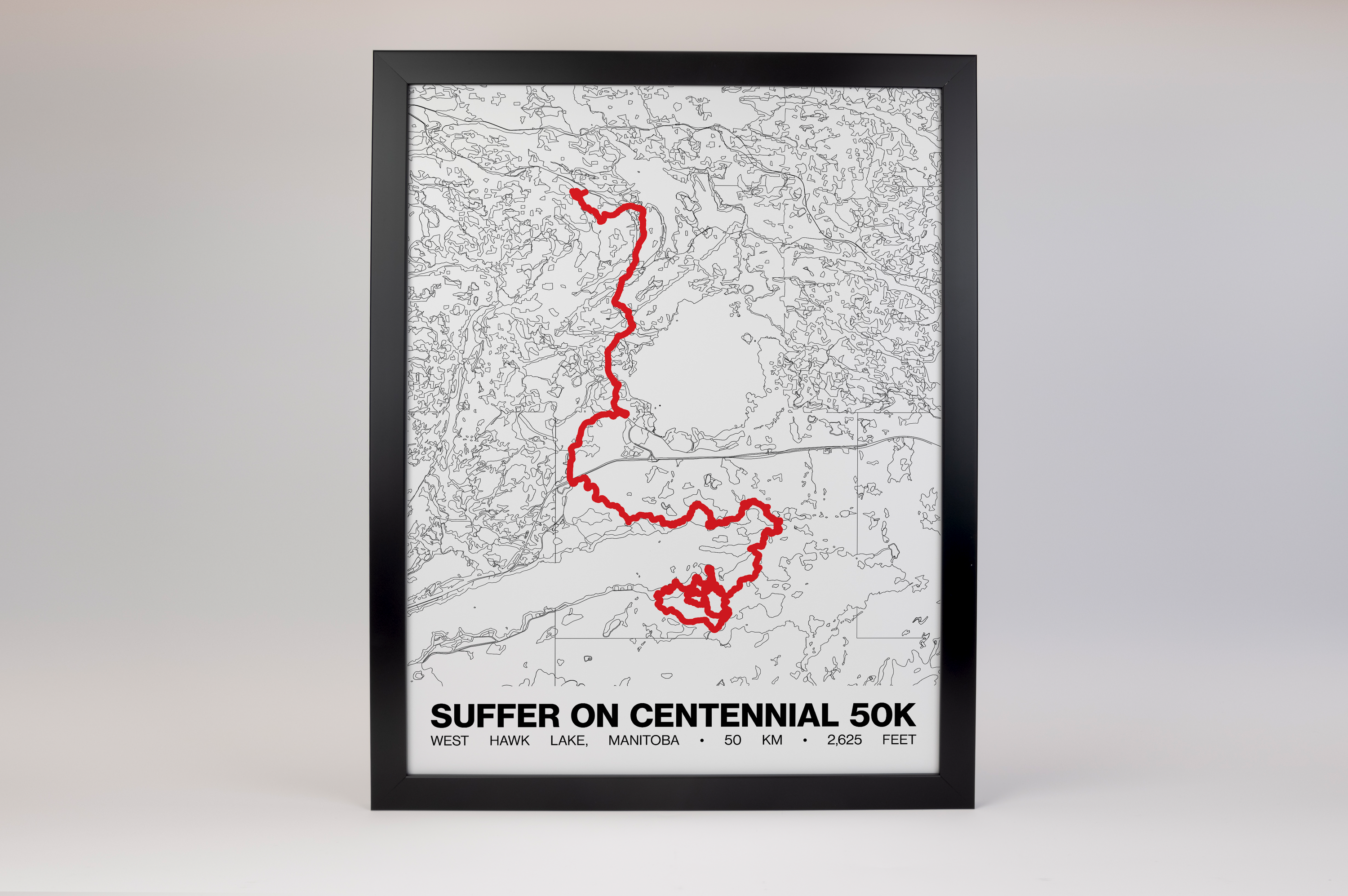 Suffer on Centennial 50K Poster - Grid Style