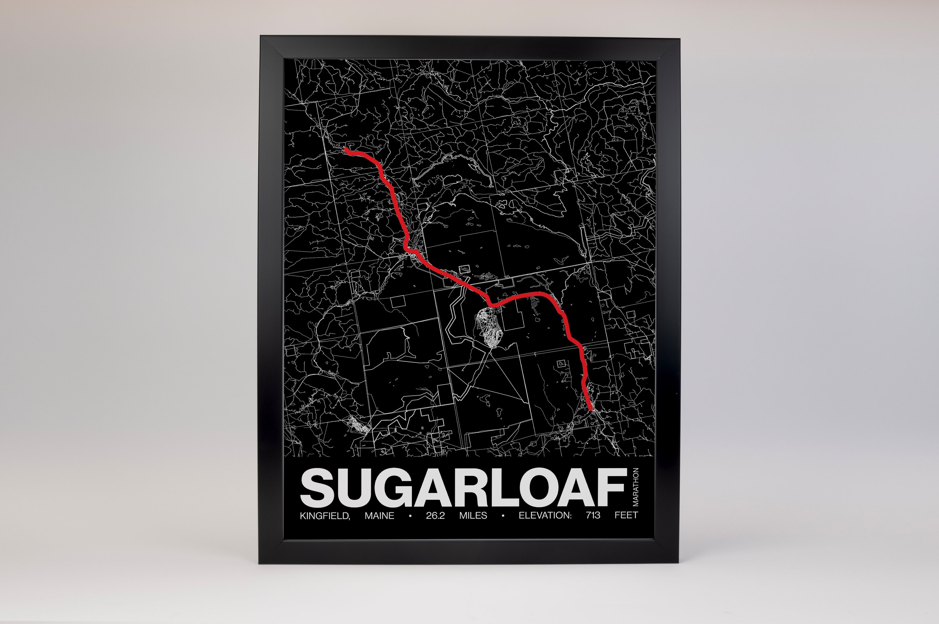 Sugarloaf Marathon Poster - Grid Style