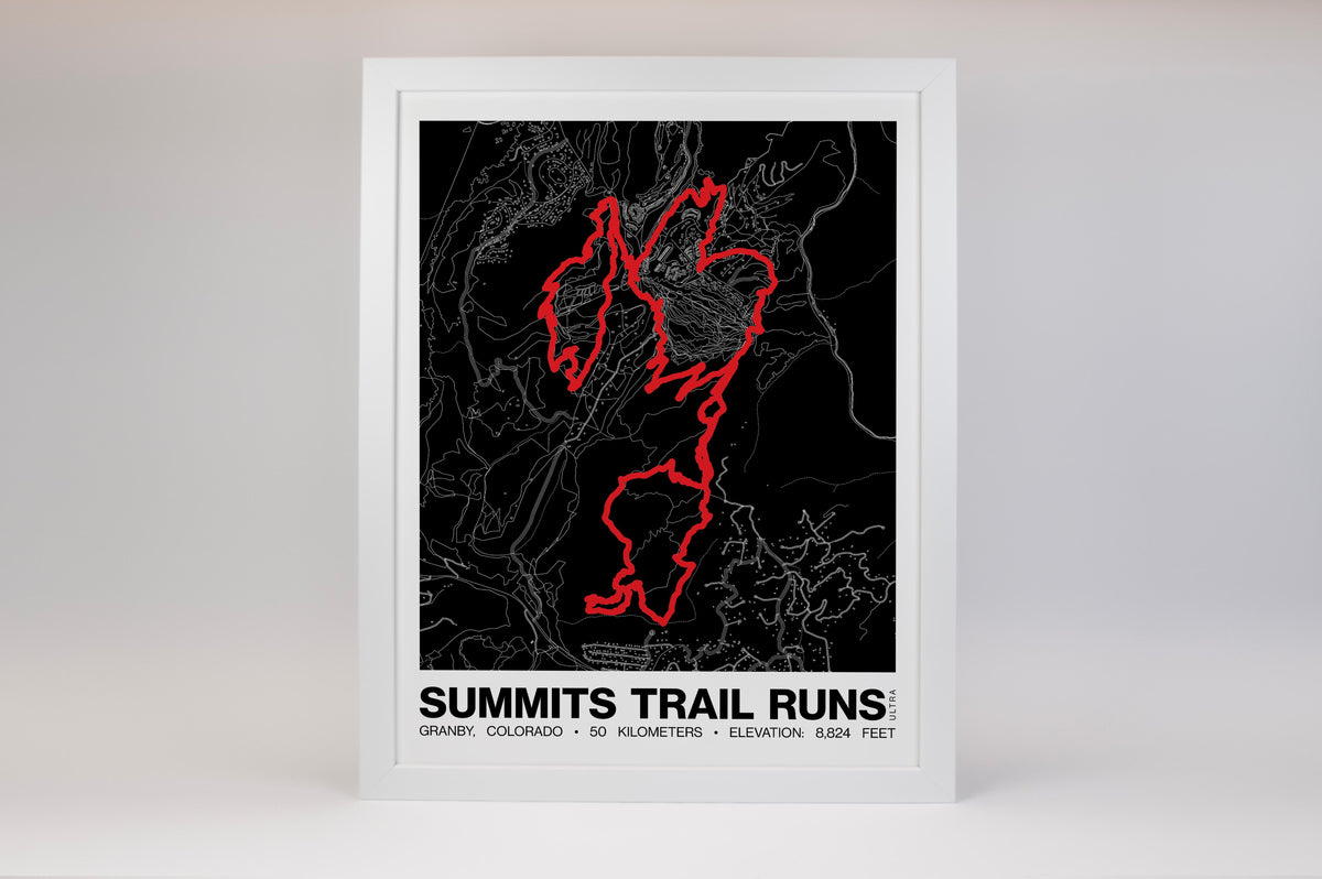Summits Trail Runs Ultra Poster - Grid Style