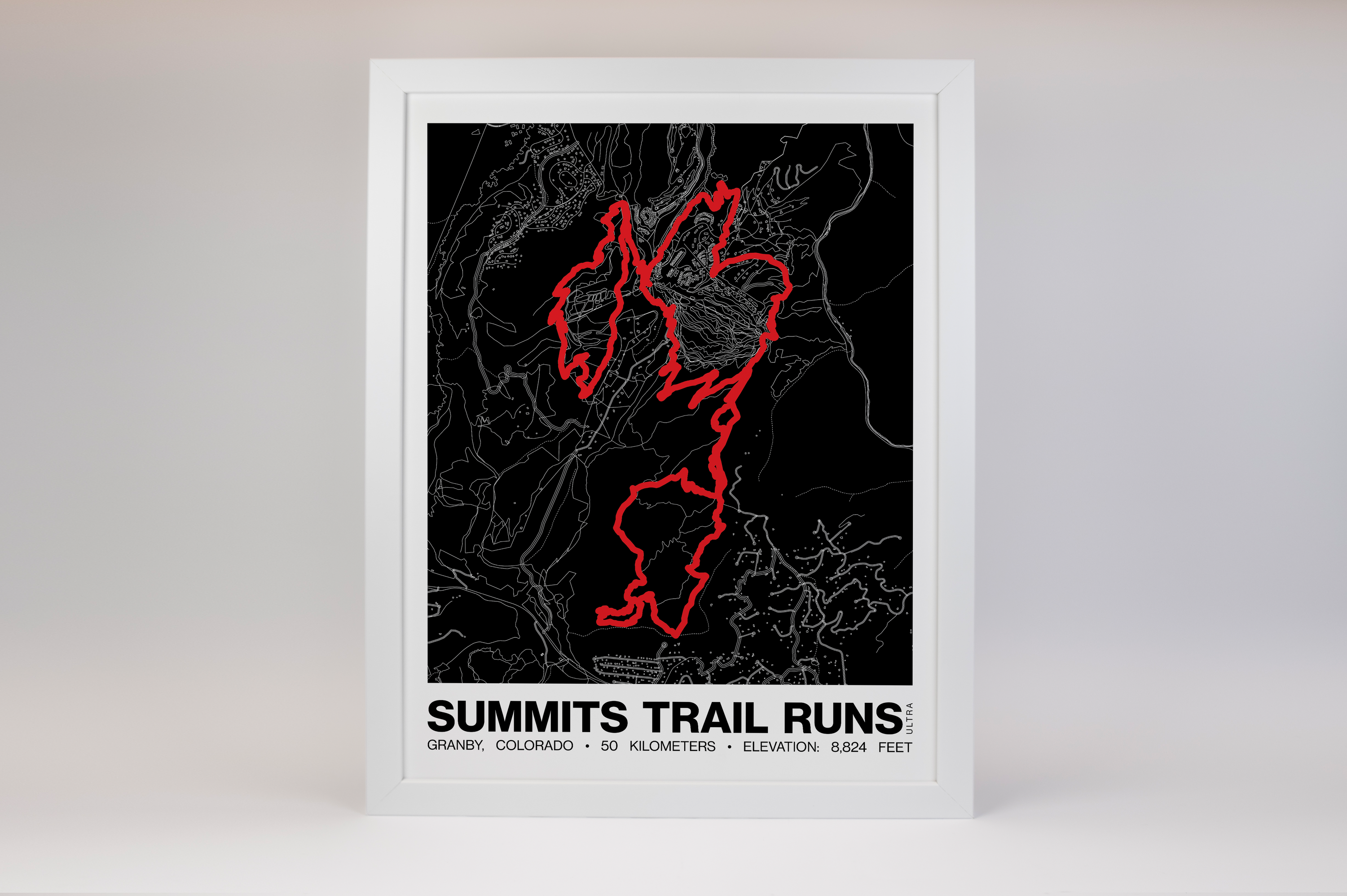 Summits Trail Runs Ultra Poster - Grid Style
