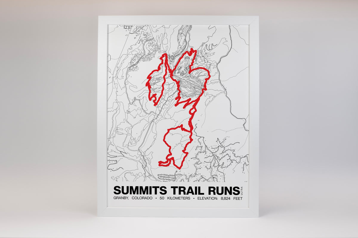 Summits Trail Runs Ultra Poster - Grid Style