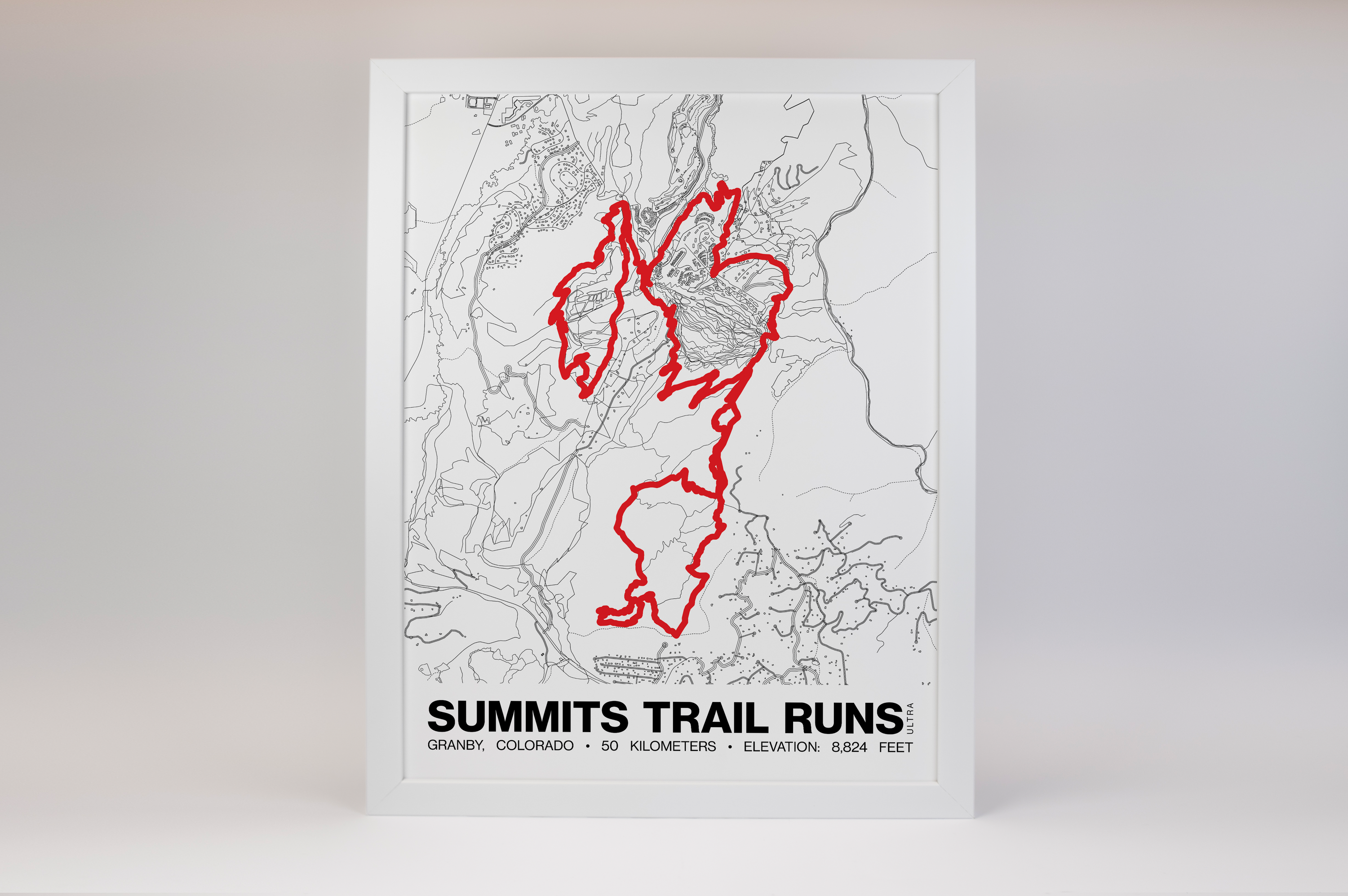 Summits Trail Runs Ultra Poster - Grid Style