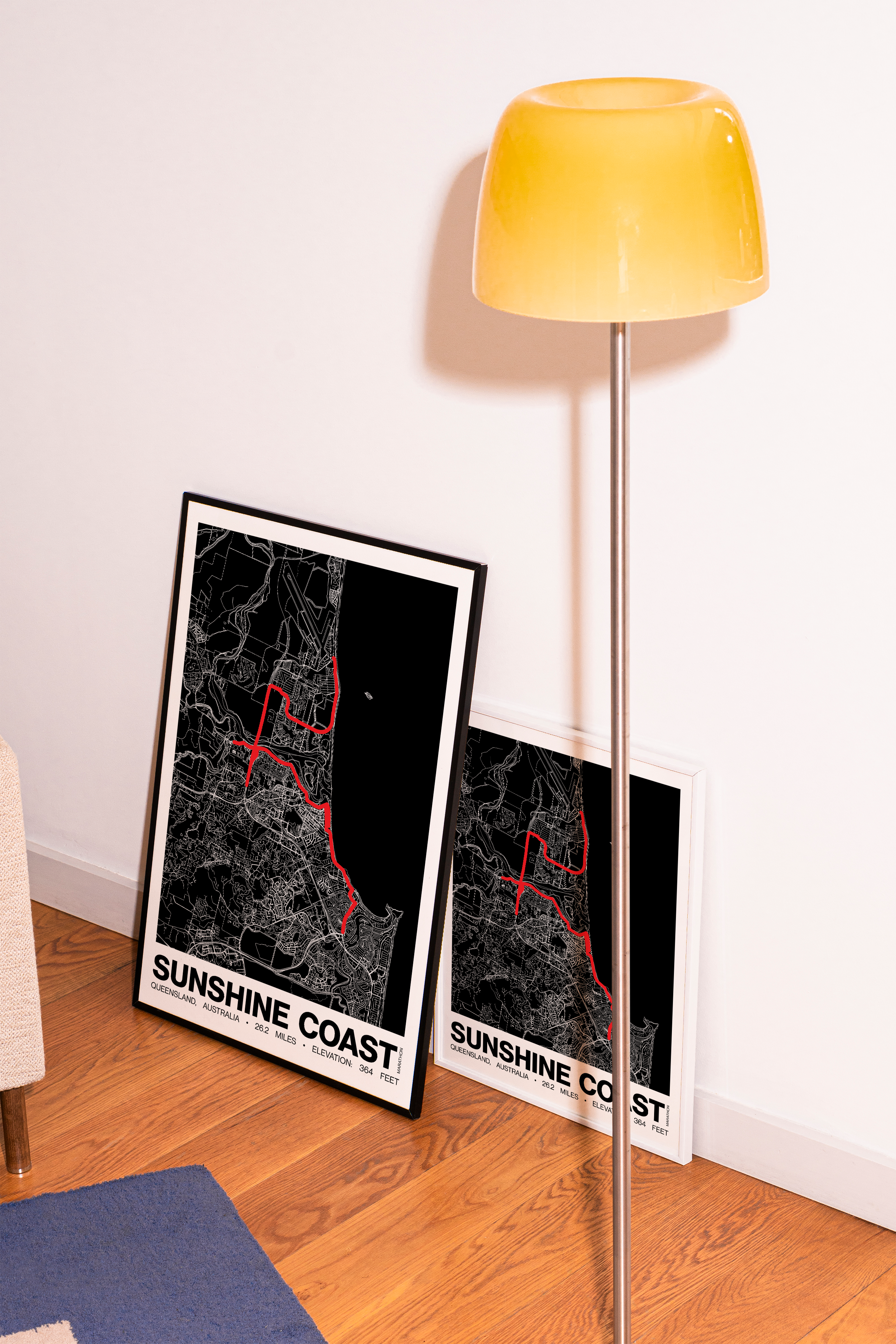 Sunshine Coast Marathon Poster - Grid Style