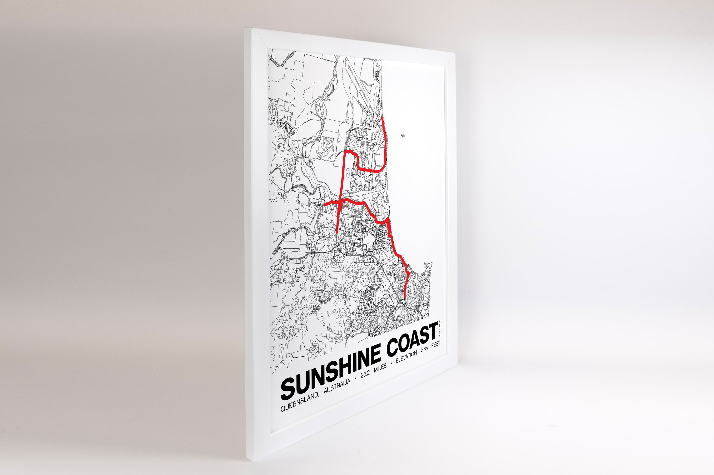 Sunshine Coast Marathon Poster - Grid Style