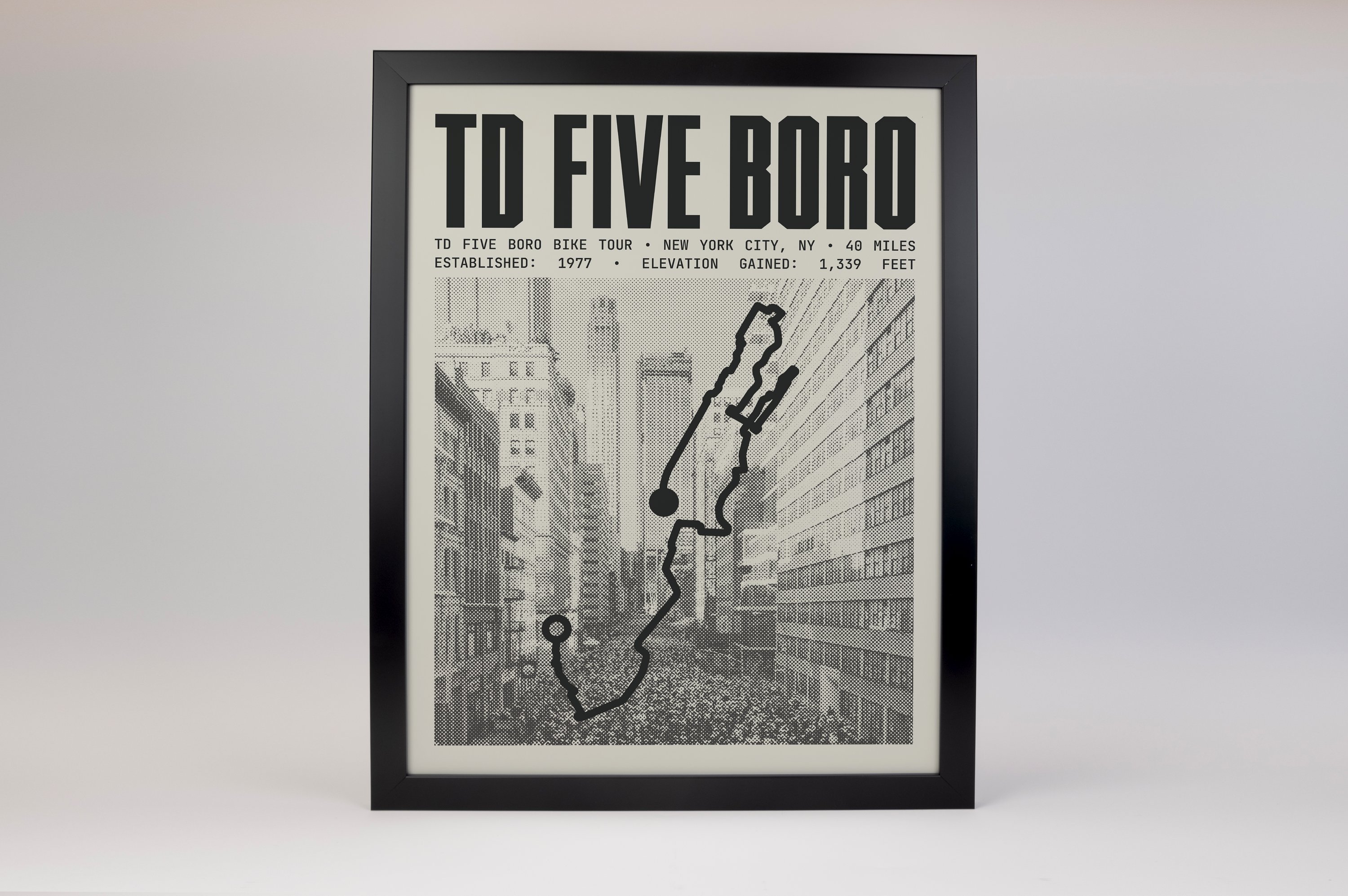TD Five Boro Bike Tour Poster
