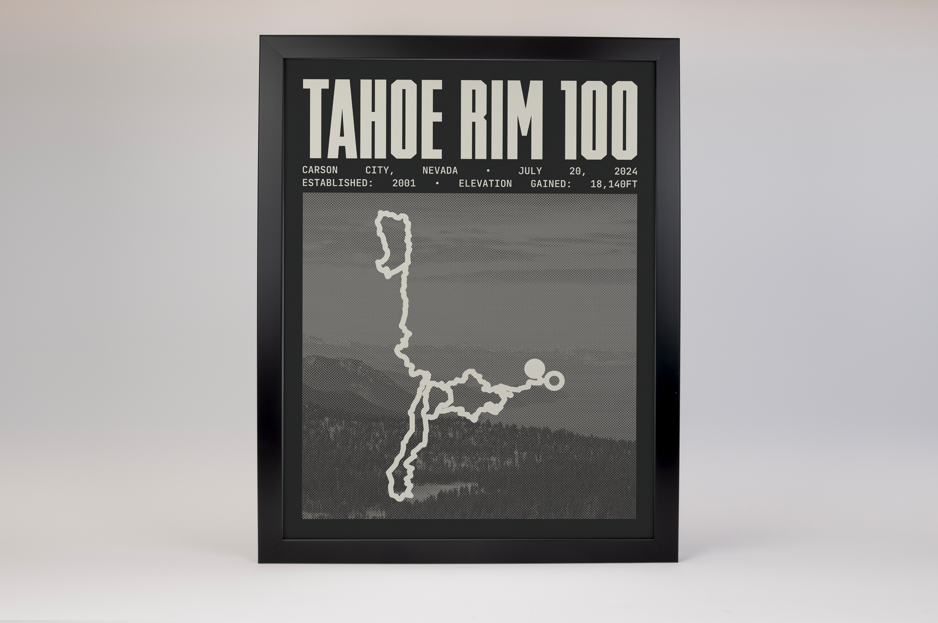 Tahoe Rim 100 Endurance Run Poster