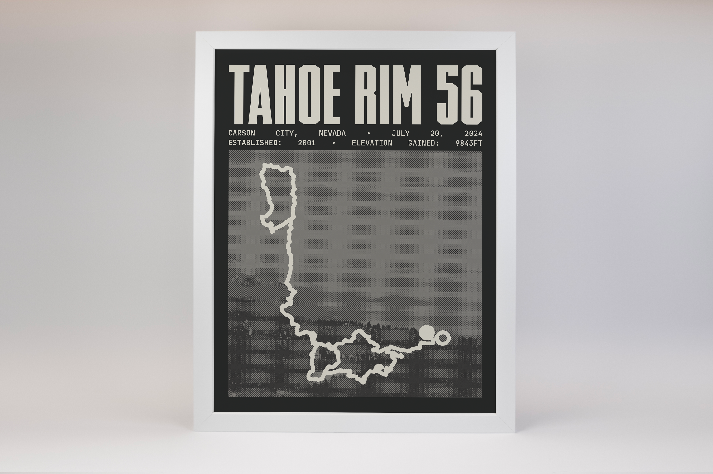 Tahoe Rim 56 Endurance Run Poster