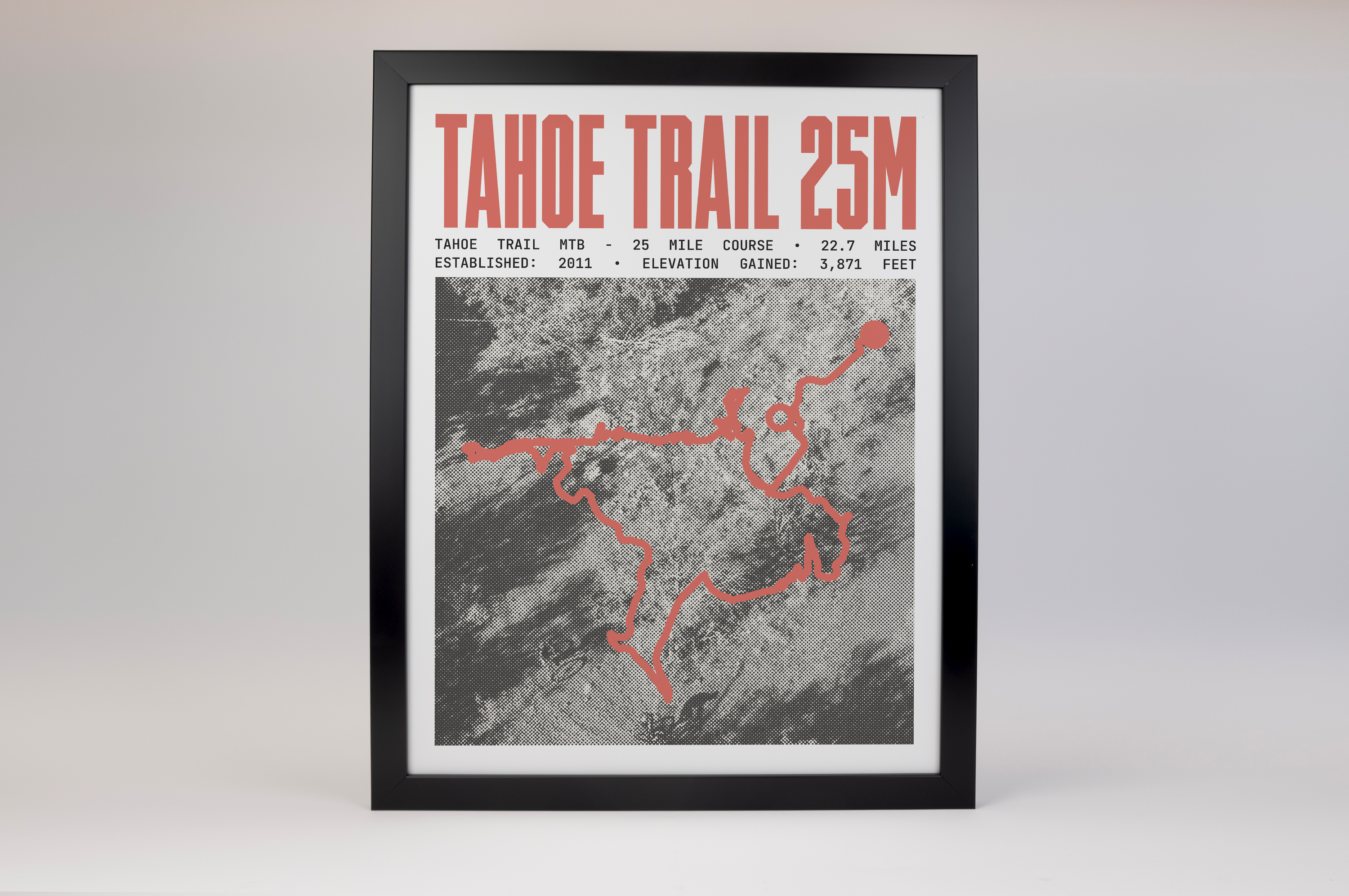 Tahoe Trail MTB - 25 Mile Course Poster