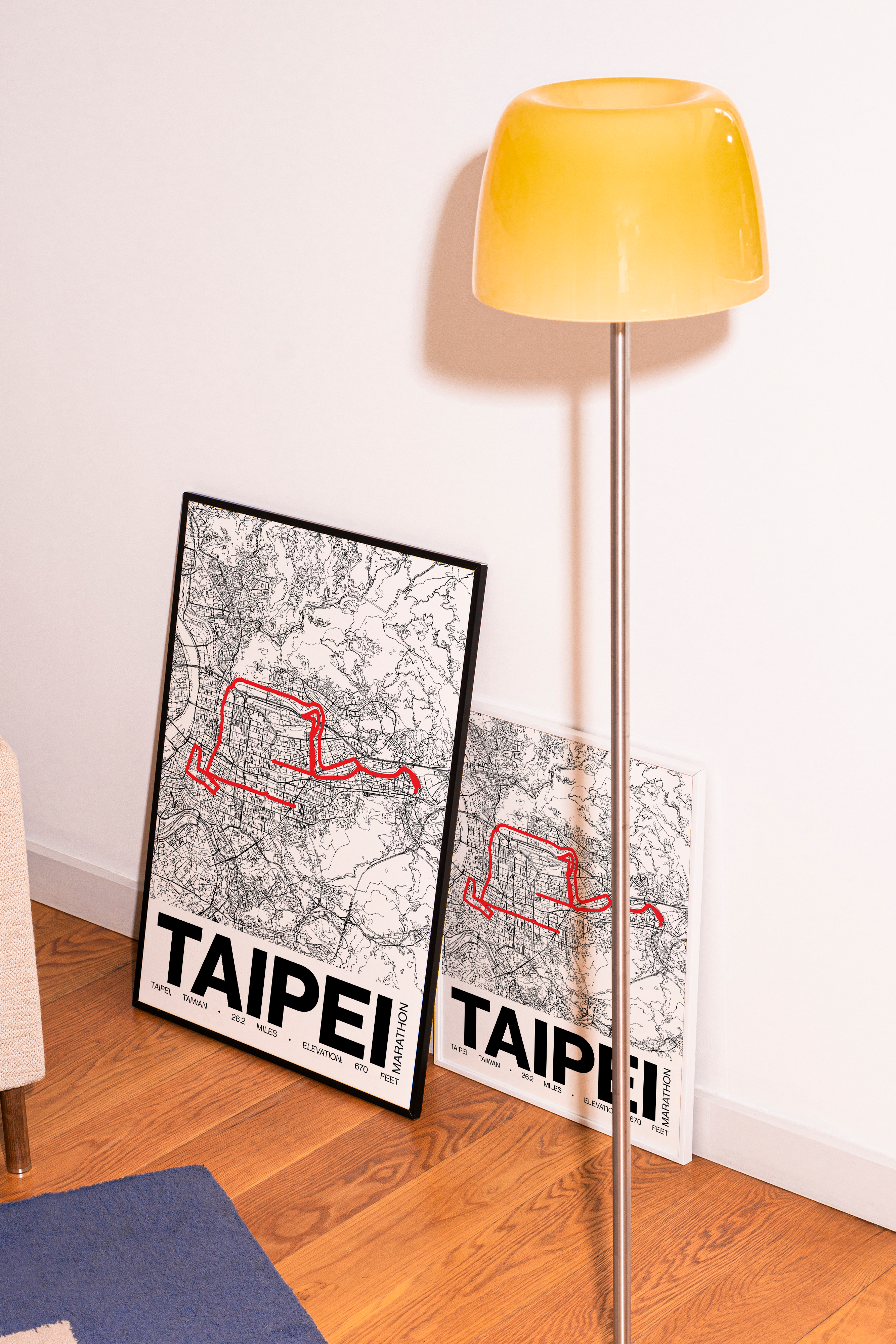 Taipei Marathon Poster - Grid Style