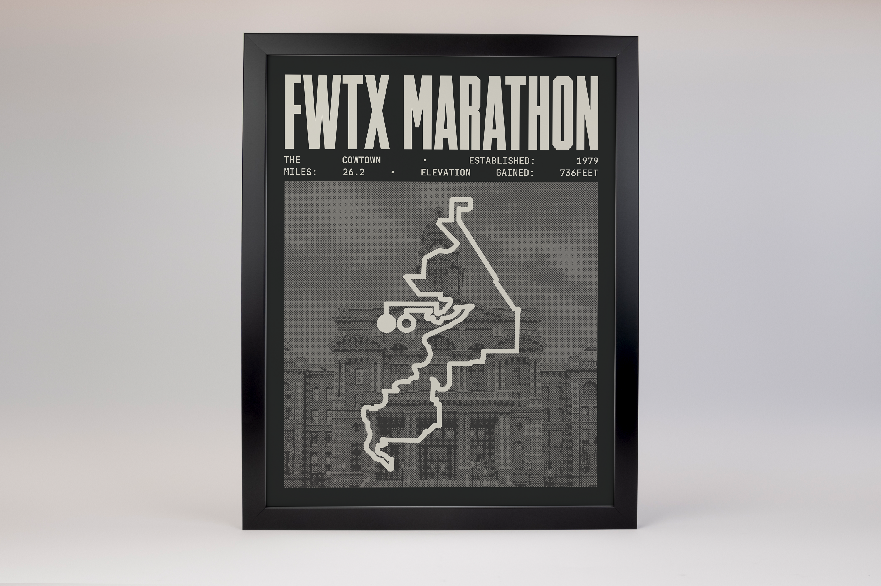 The Cowtown Marathon Poster