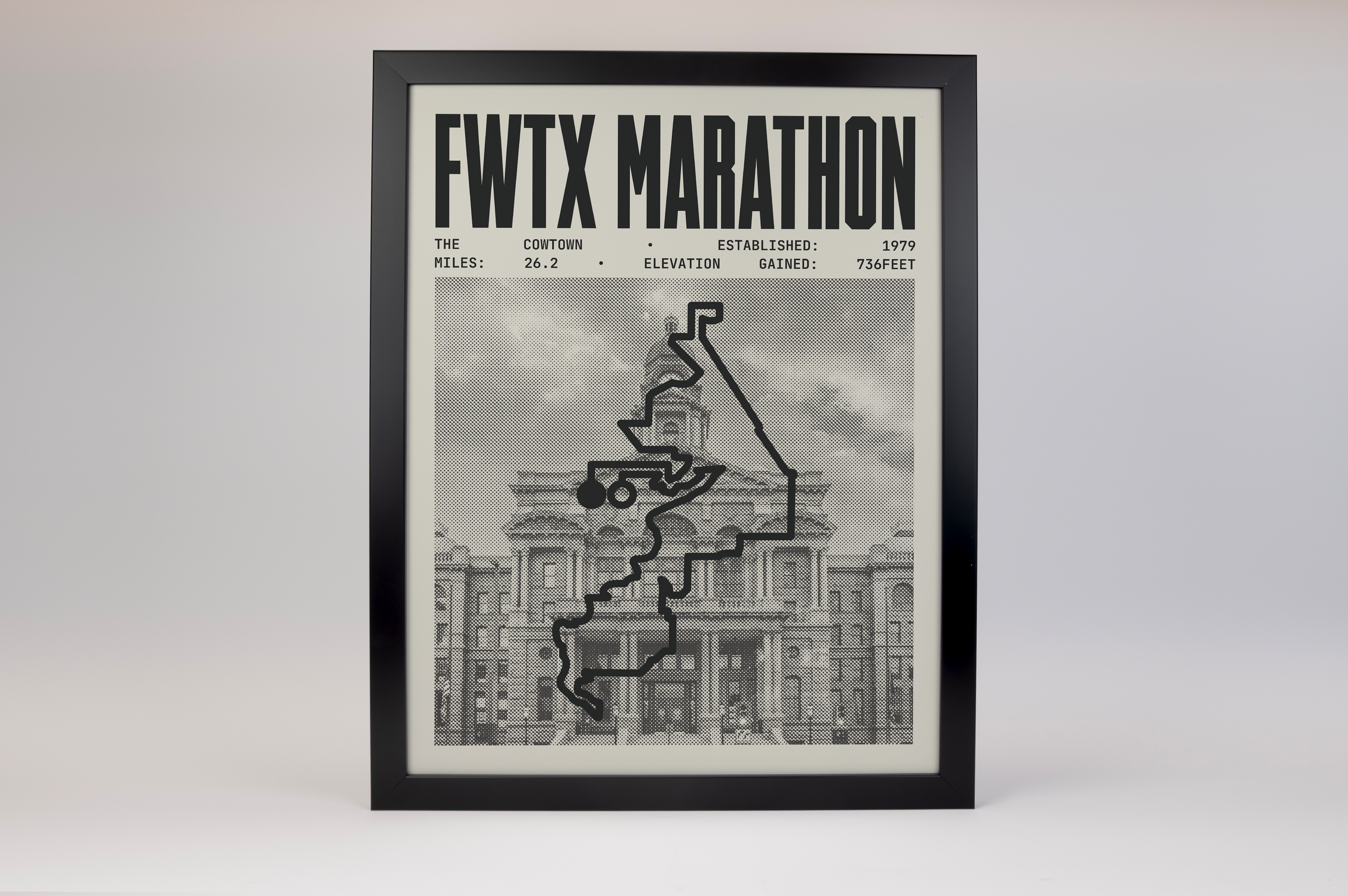 The Cowtown Marathon Poster