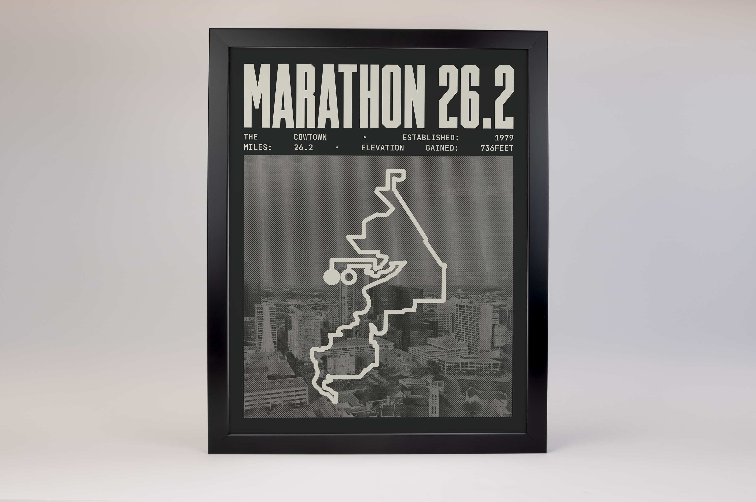 The Cowtown Marathon Poster V2