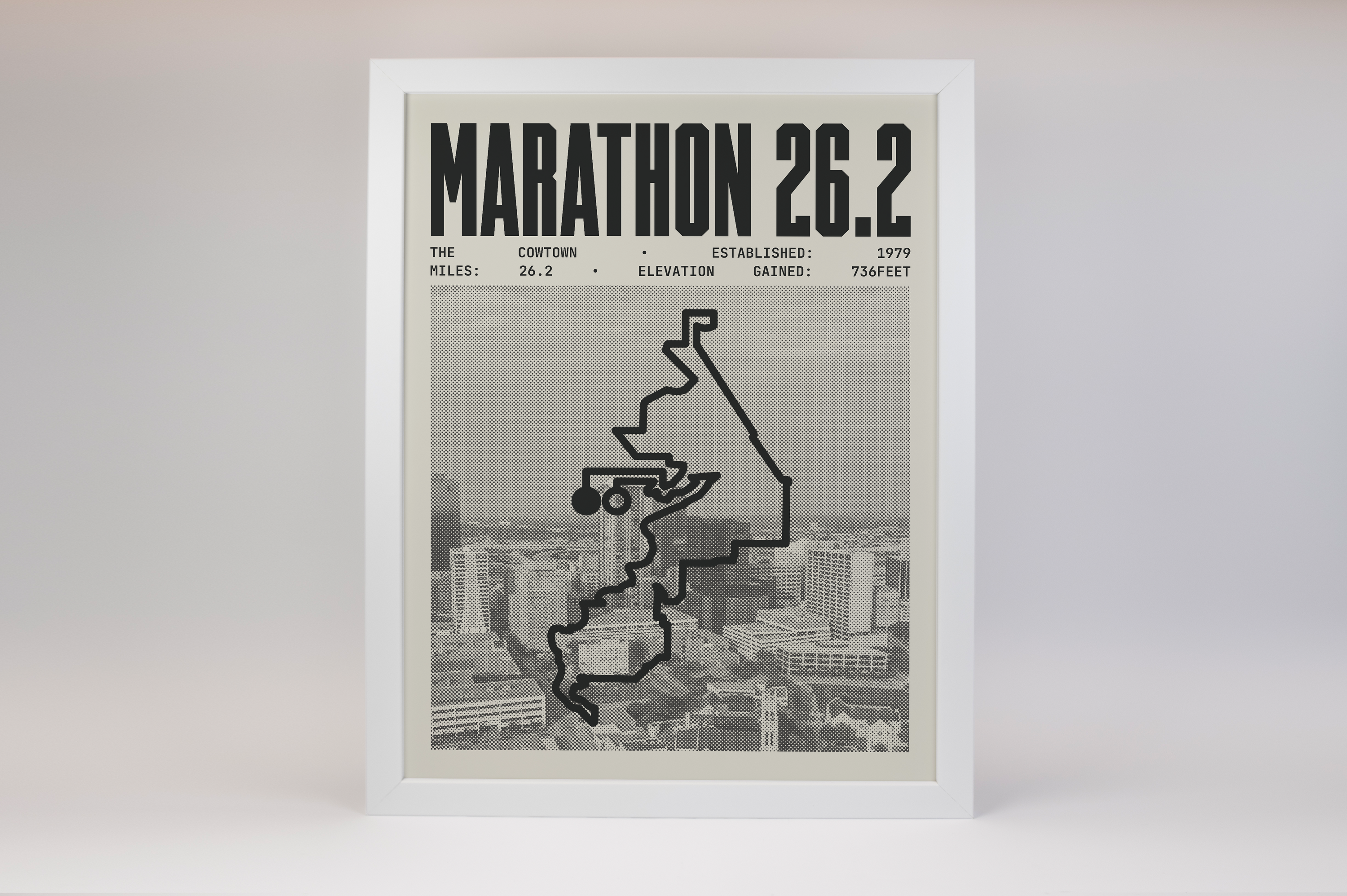 The Cowtown Marathon Poster V2