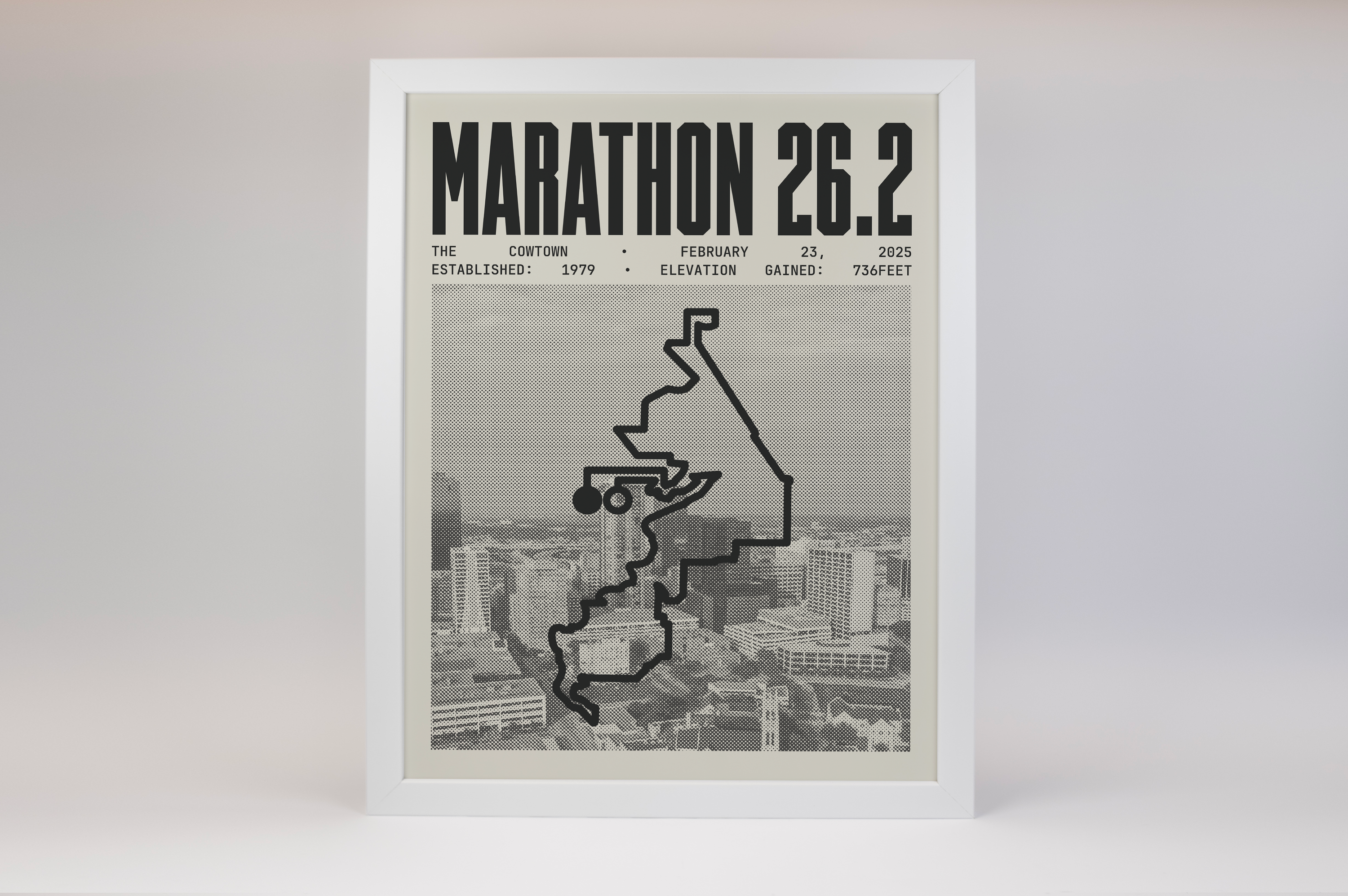 The Cowtown Marathon Poster V2