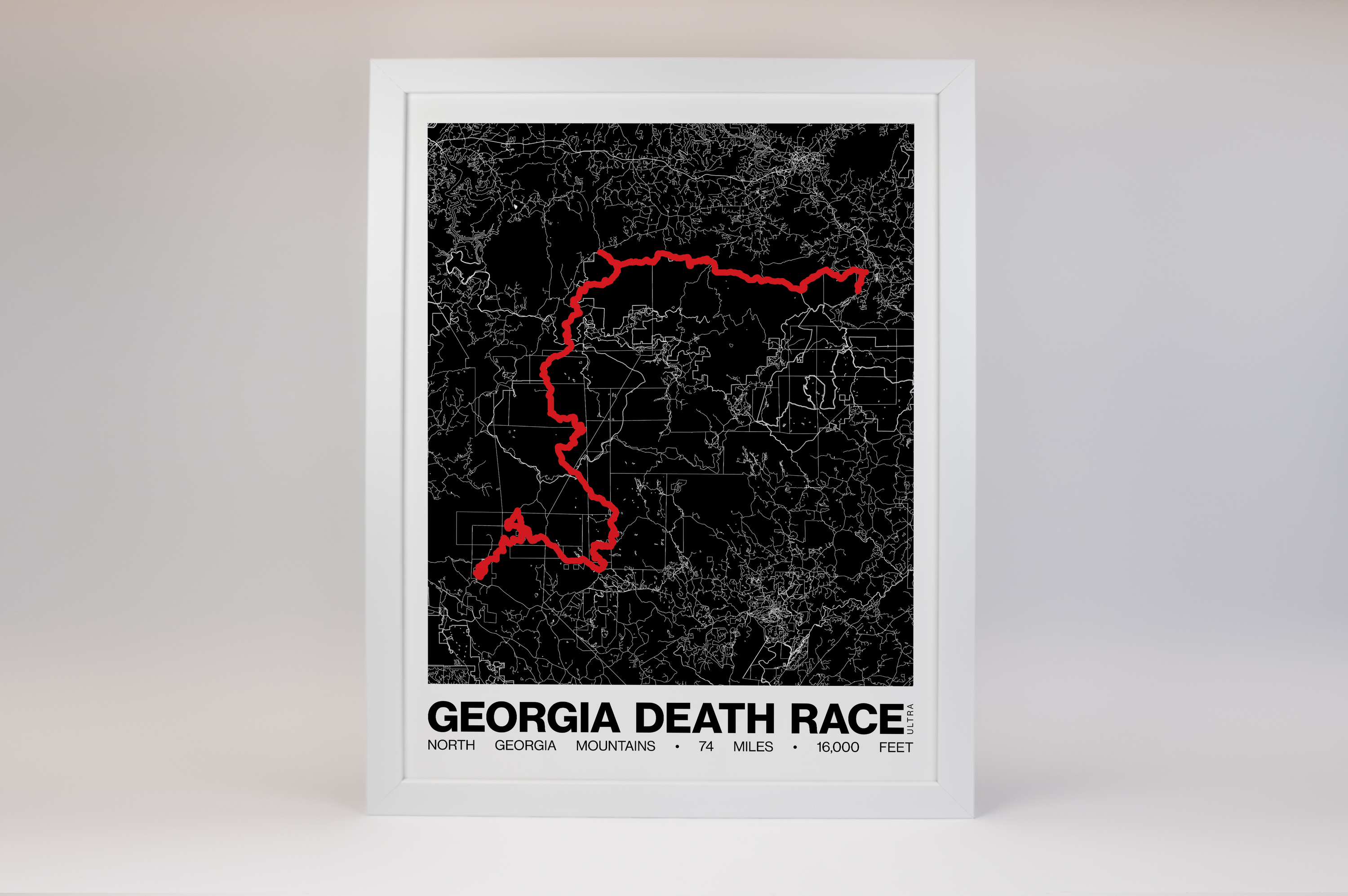The Georgia Death Race Poster - Grid Style