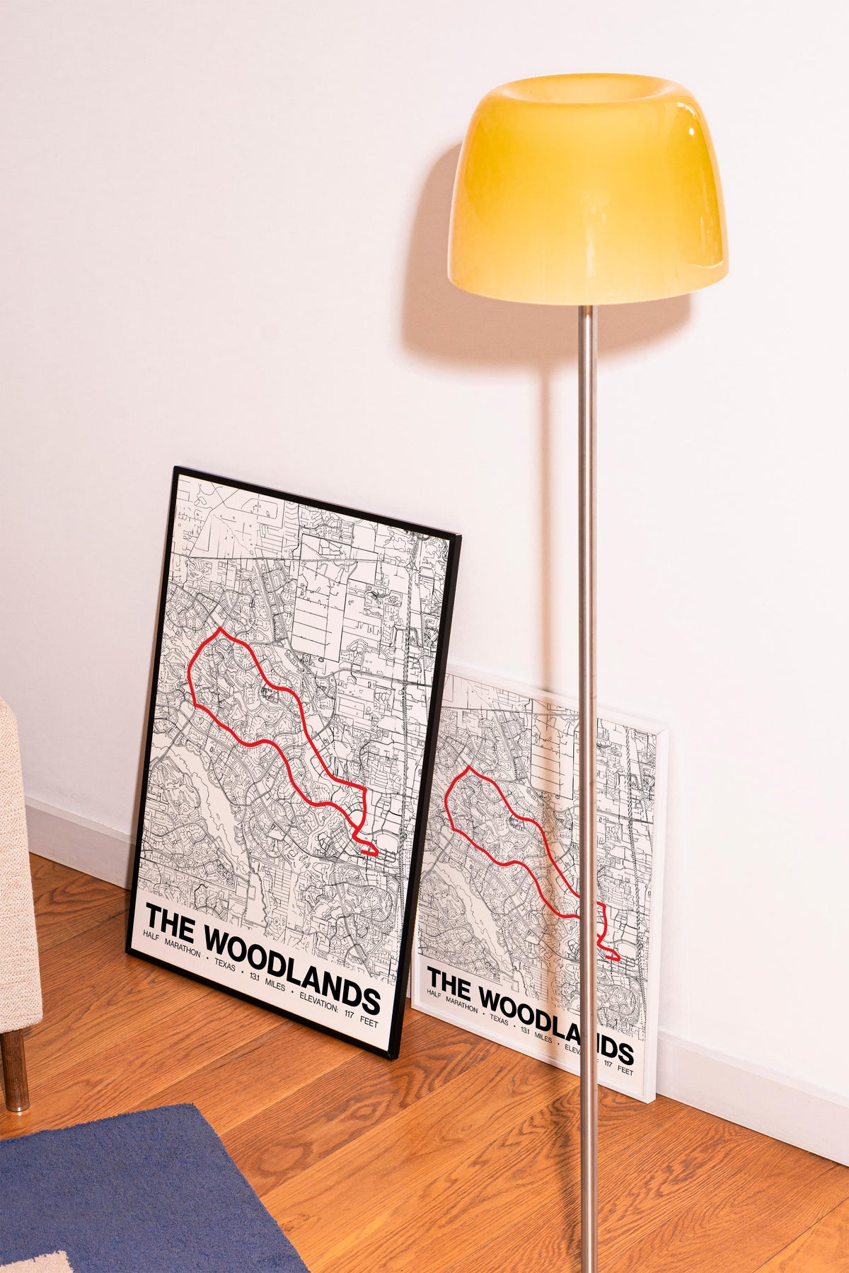 The Woodlands Half Marathon Poster - Grid Style