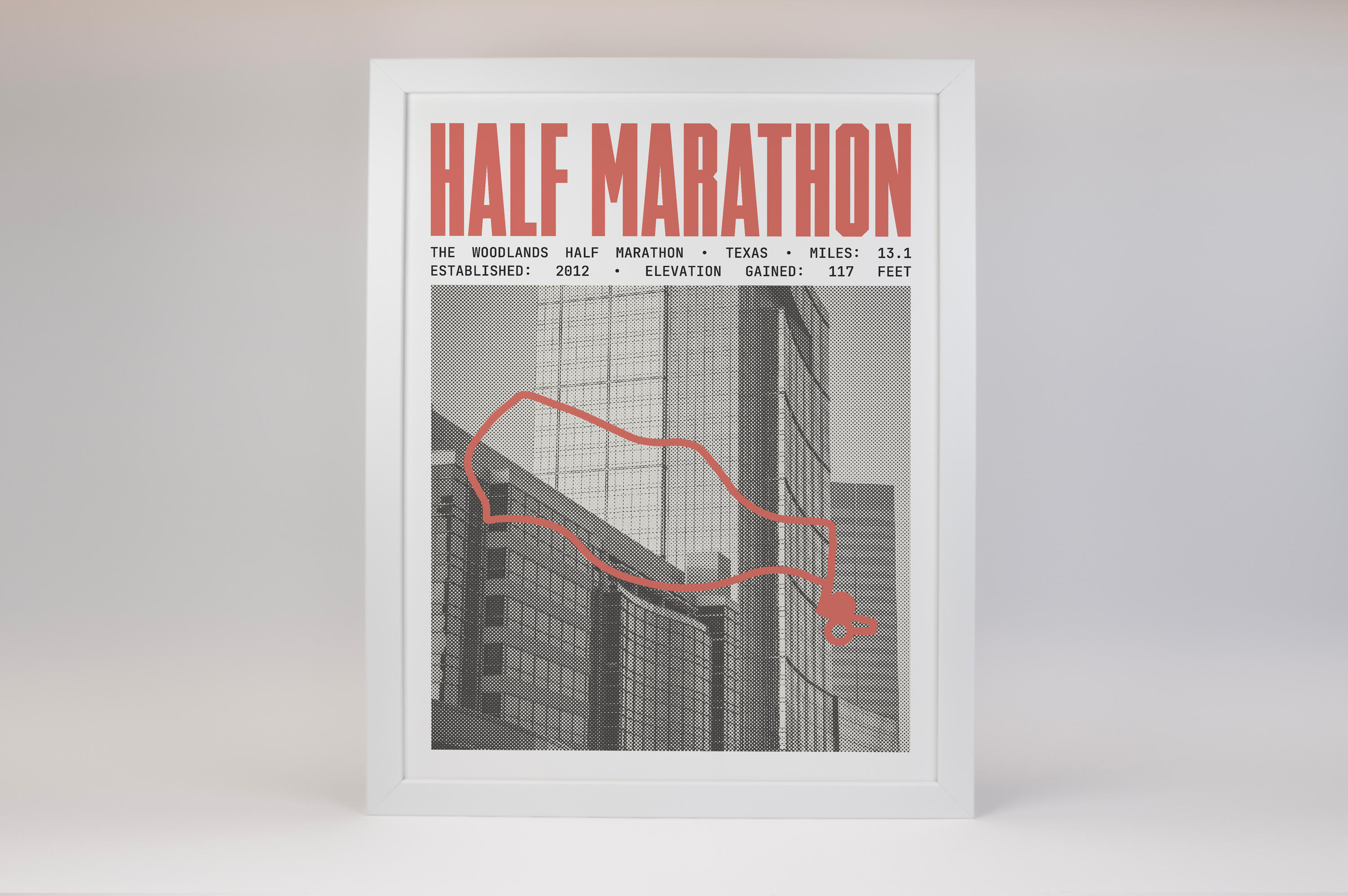 The Woodlands Half Marathon Poster