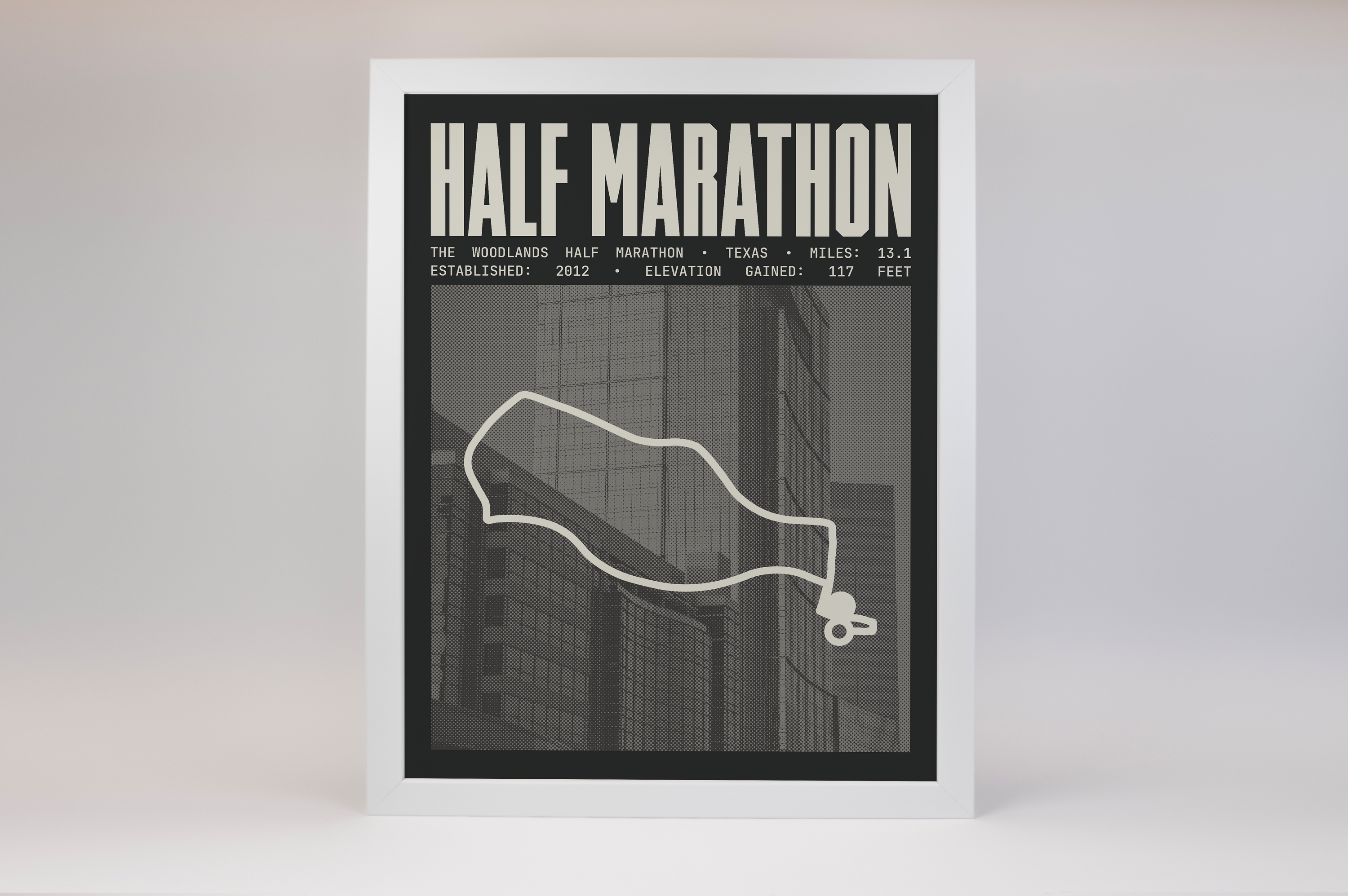 The Woodlands Half Marathon Poster