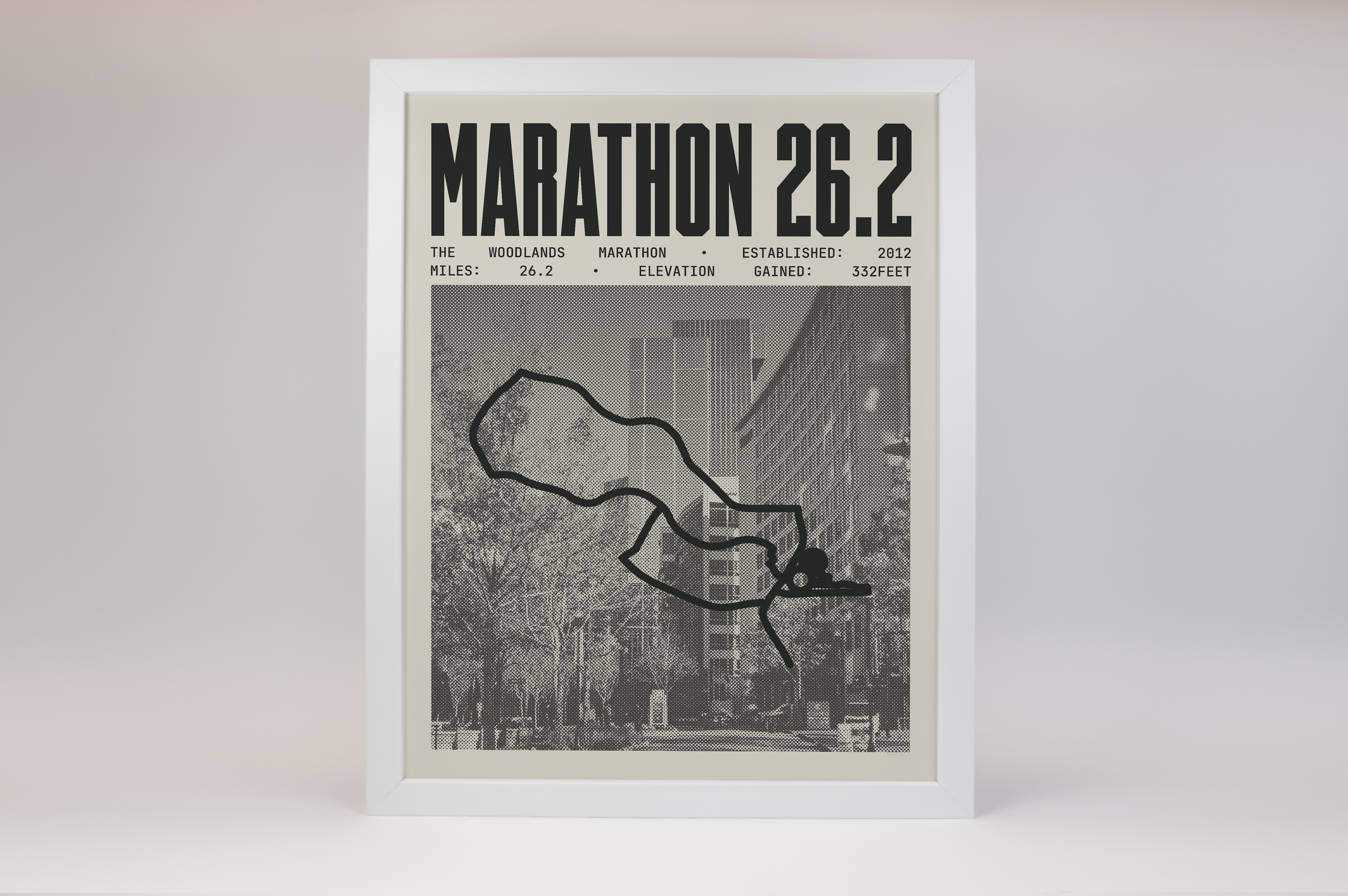 The Woodlands Marathon Poster