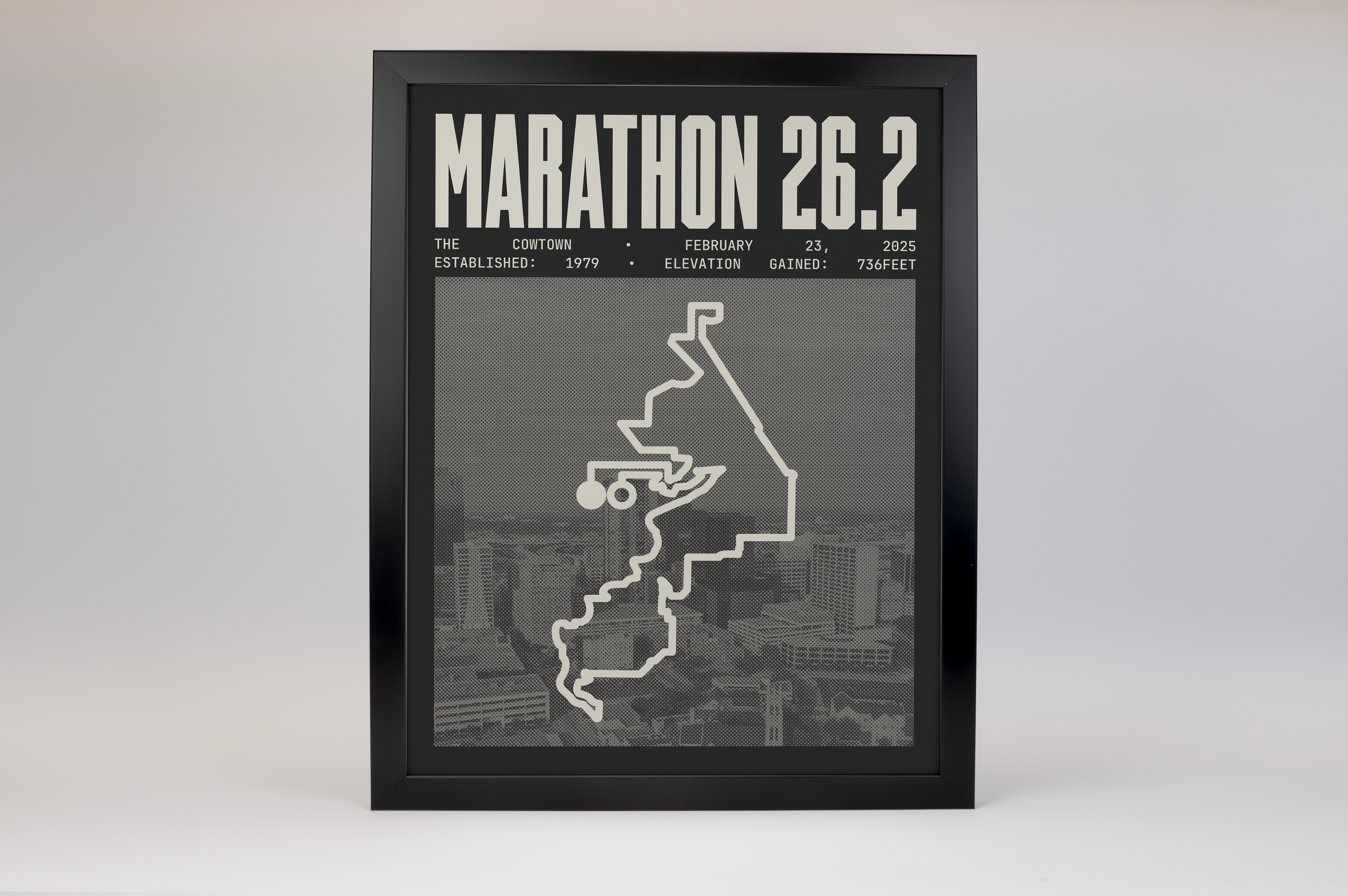 The Cowtown Marathon Poster V2