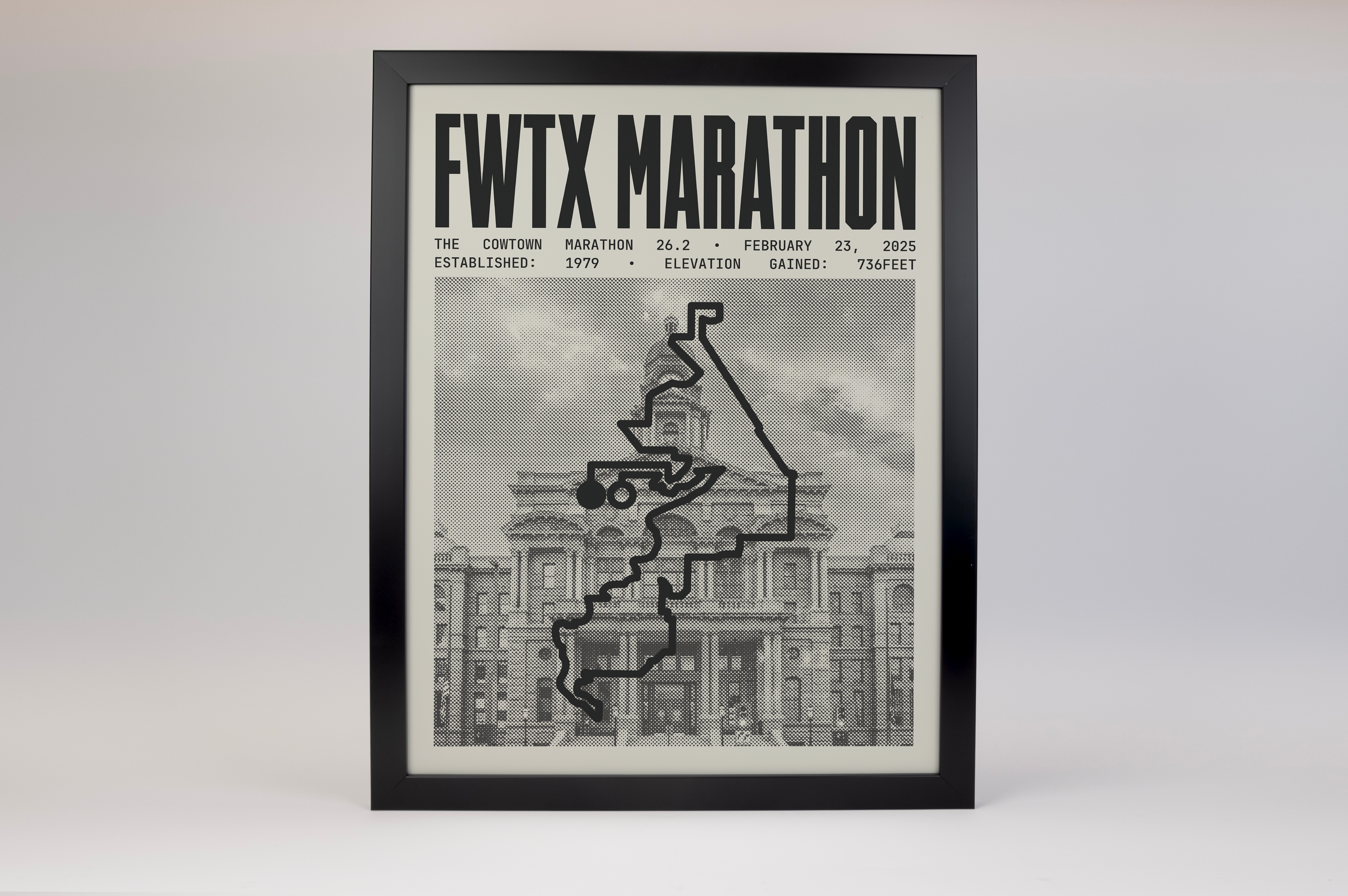 The Cowtown Marathon Poster