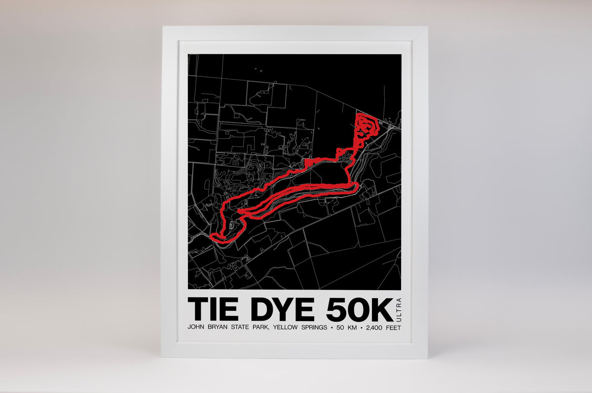 Tie Dye 50K Poster - Grid Style