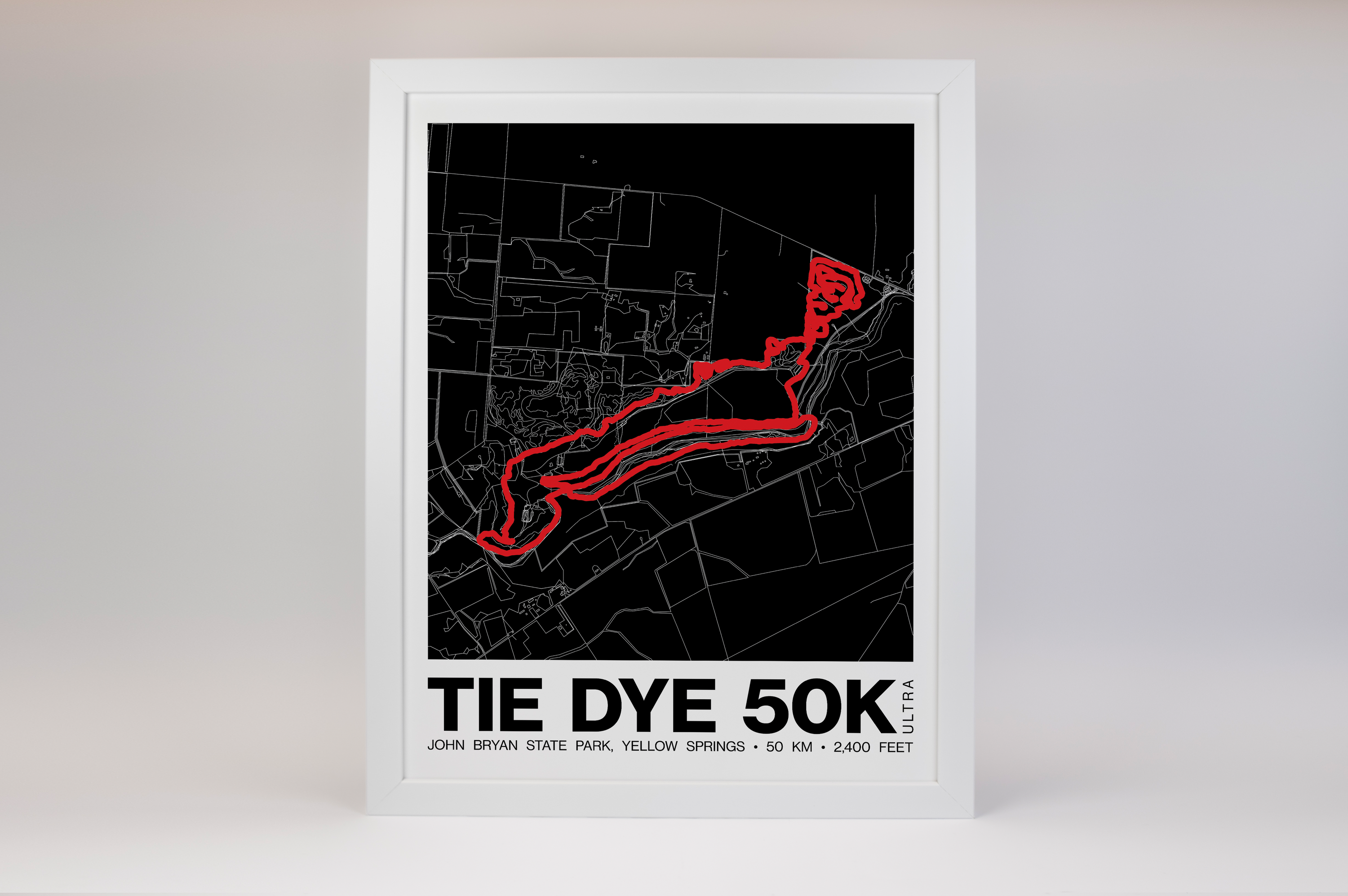 Tie Dye 50K Poster - Grid Style