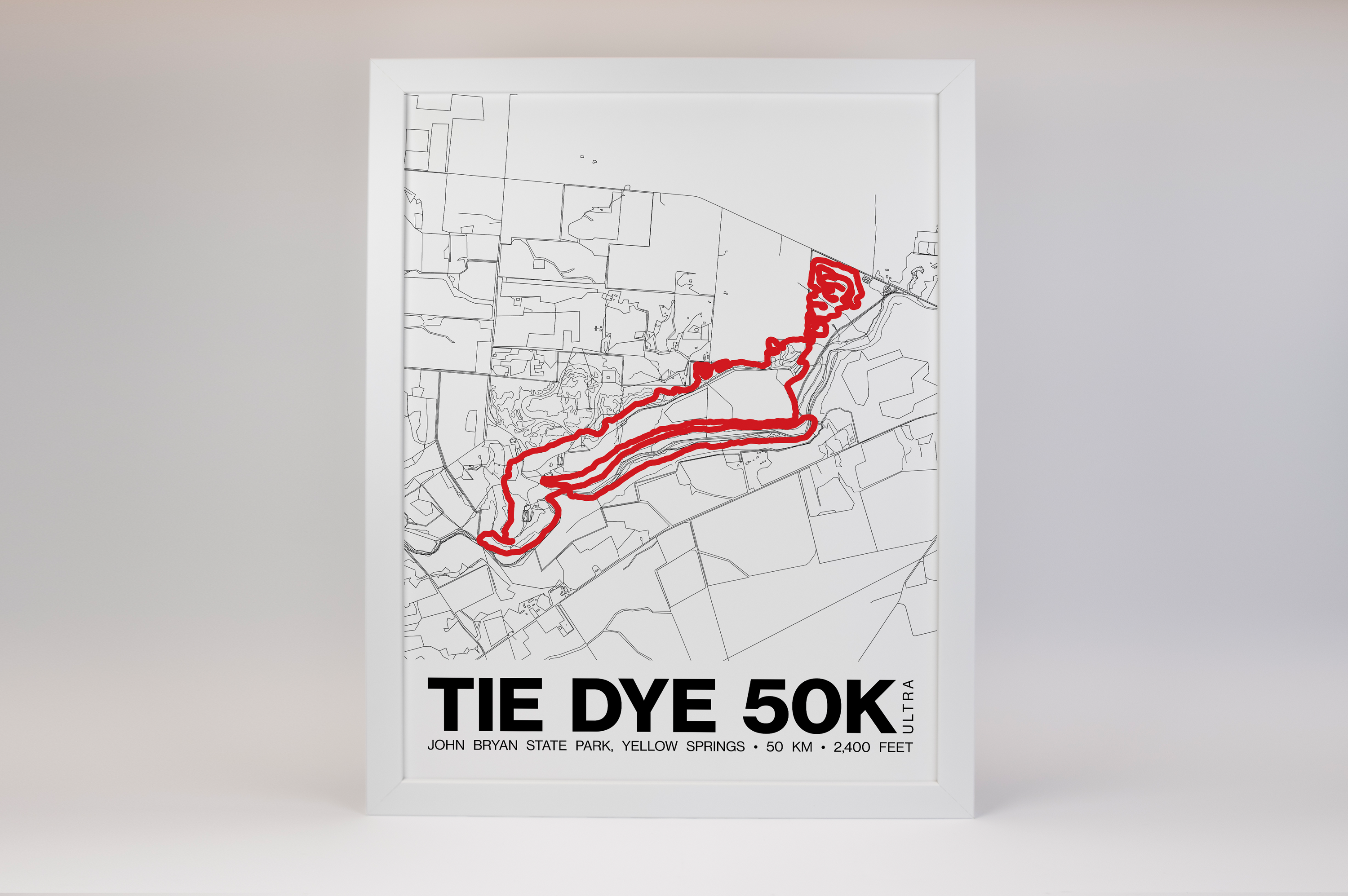 Tie Dye 50K Poster - Grid Style