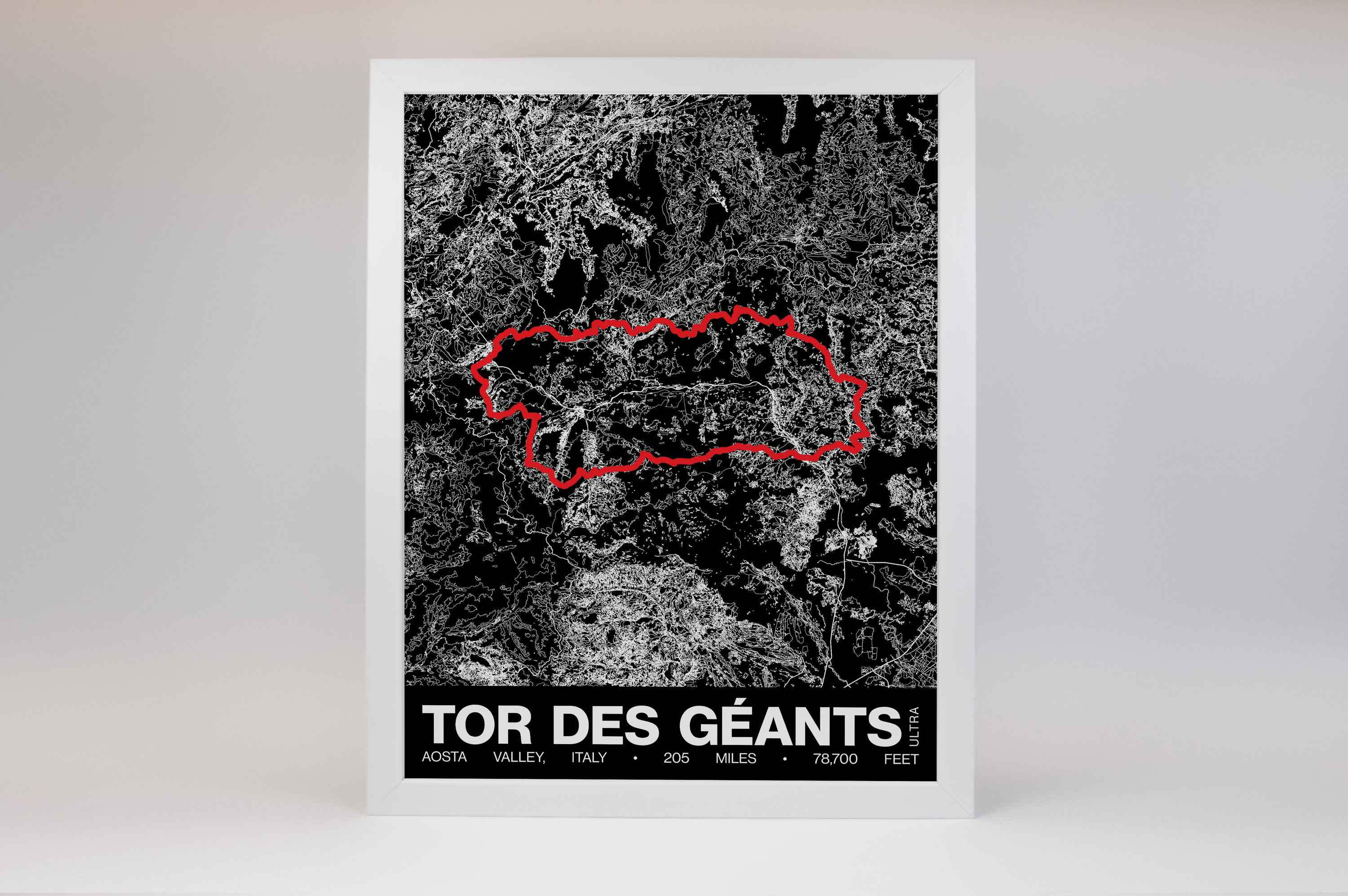 Tor des Géants Poster - Grid Style