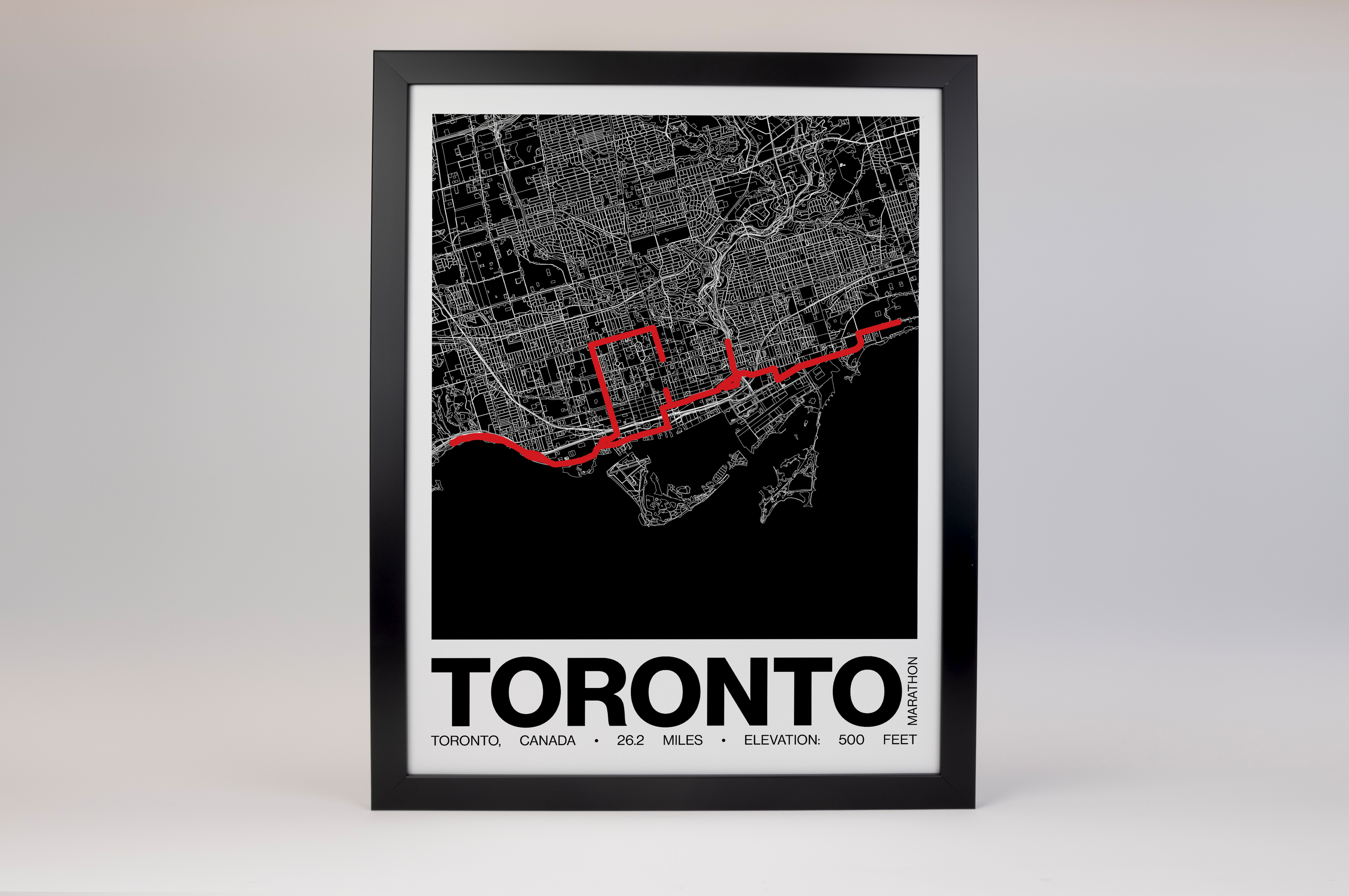 Toronto Waterfront Poster - Grid Style