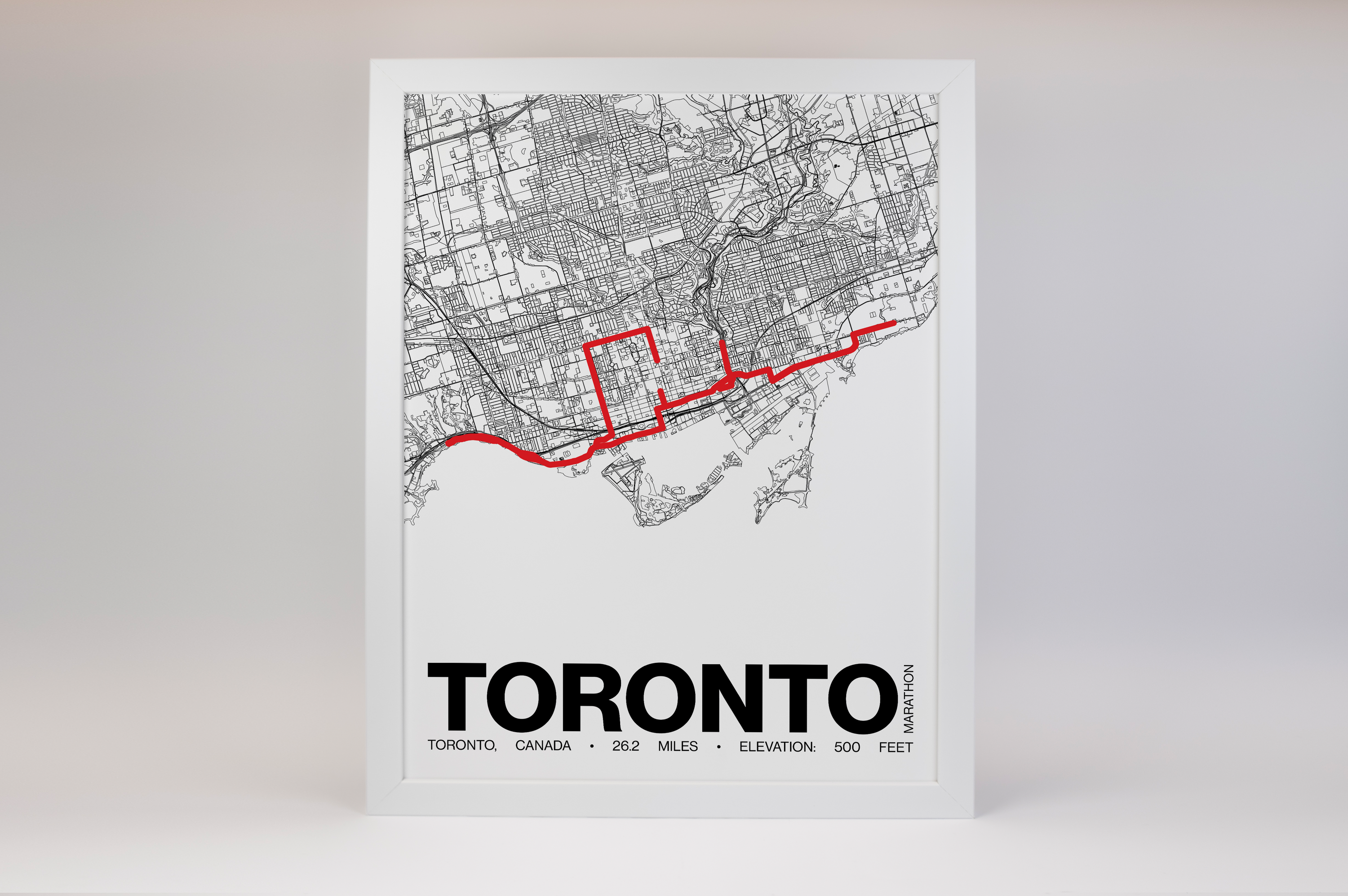 Toronto Waterfront Poster - Grid Style