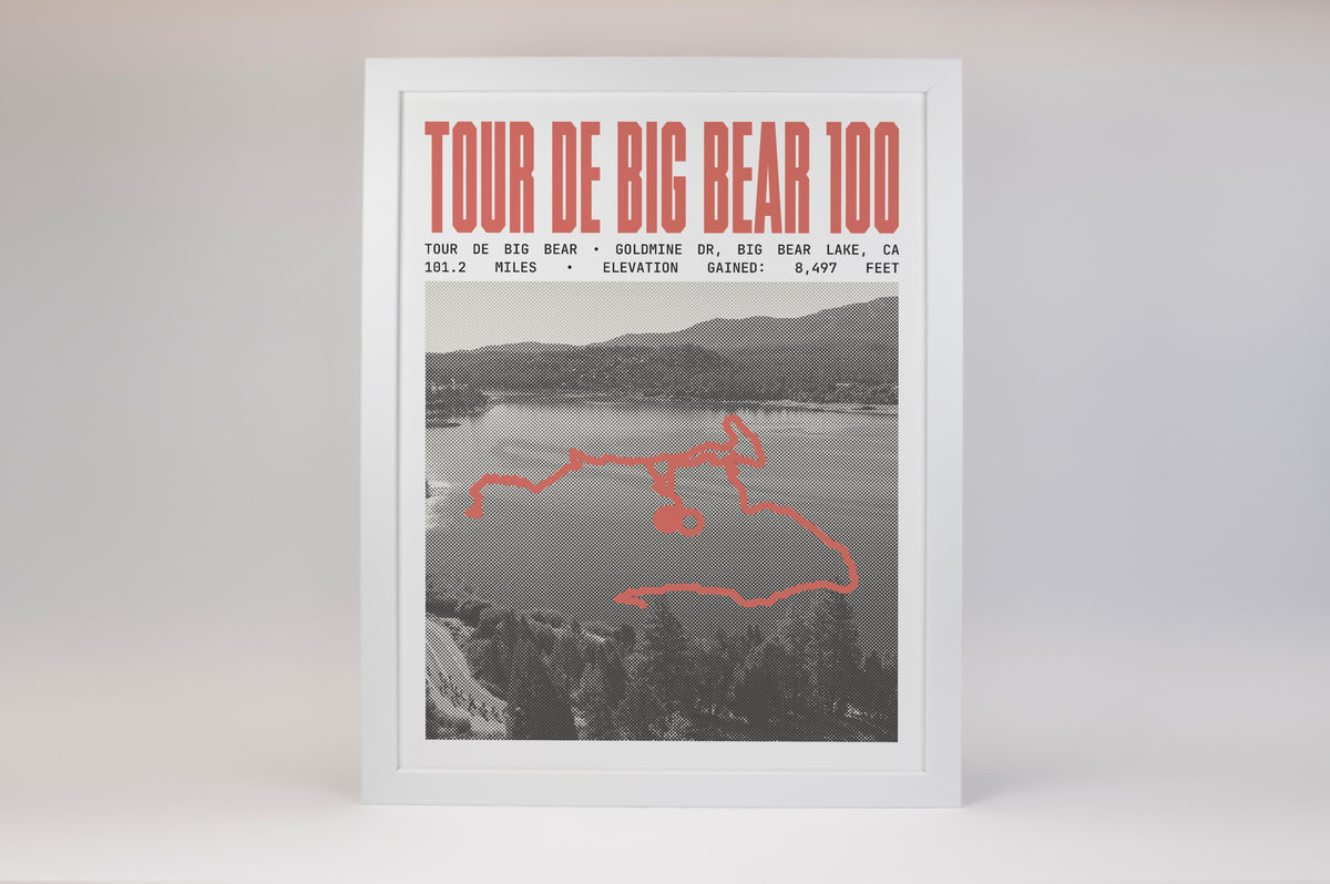 Tour de Big Bear -  100 Mile Road Ride Poster