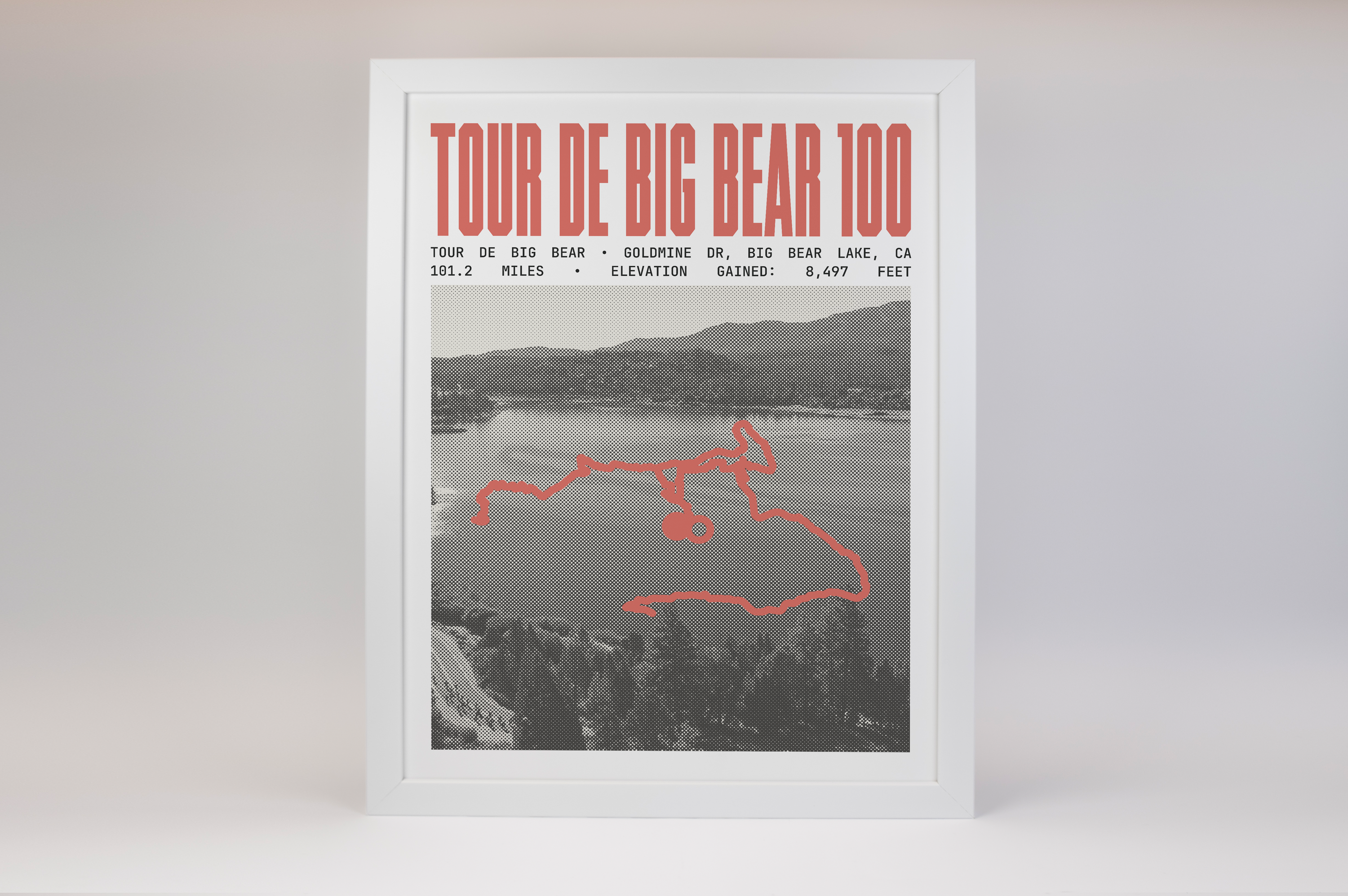 Tour de Big Bear -  100 Mile Road Ride Poster