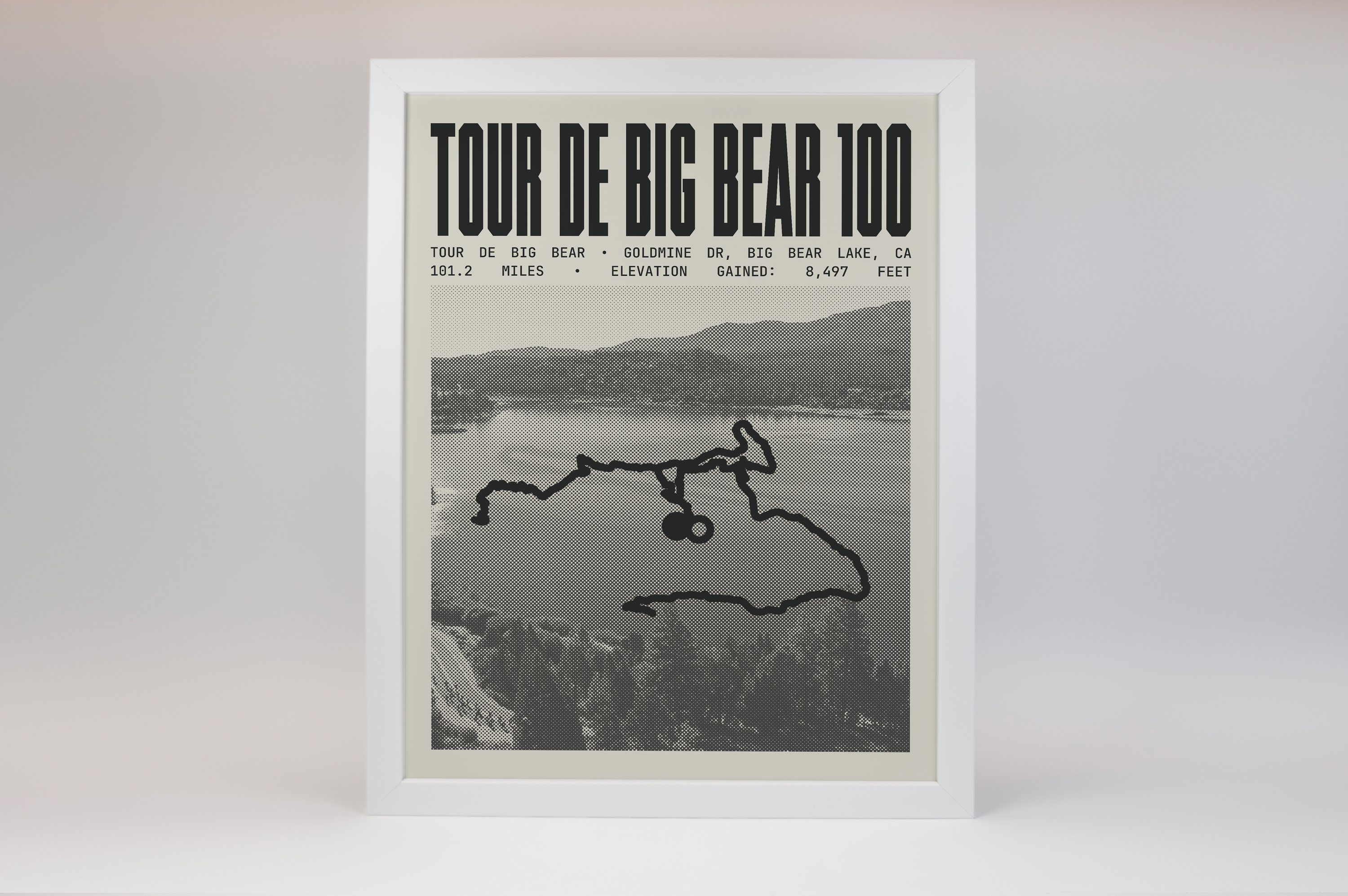 Tour de Big Bear -  100 Mile Road Ride Poster