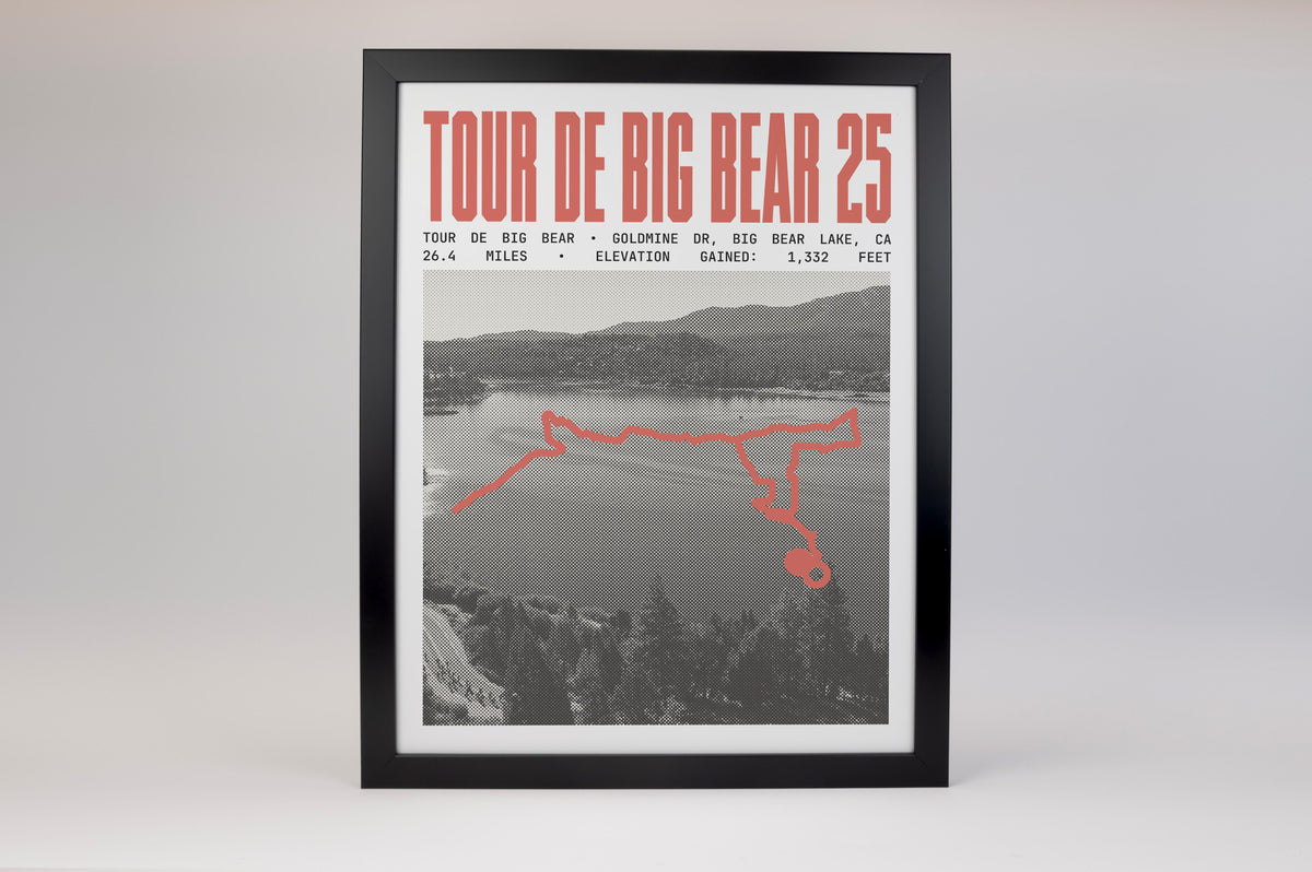 Tour de Big Bear - 25 Mile Road Ride Poster