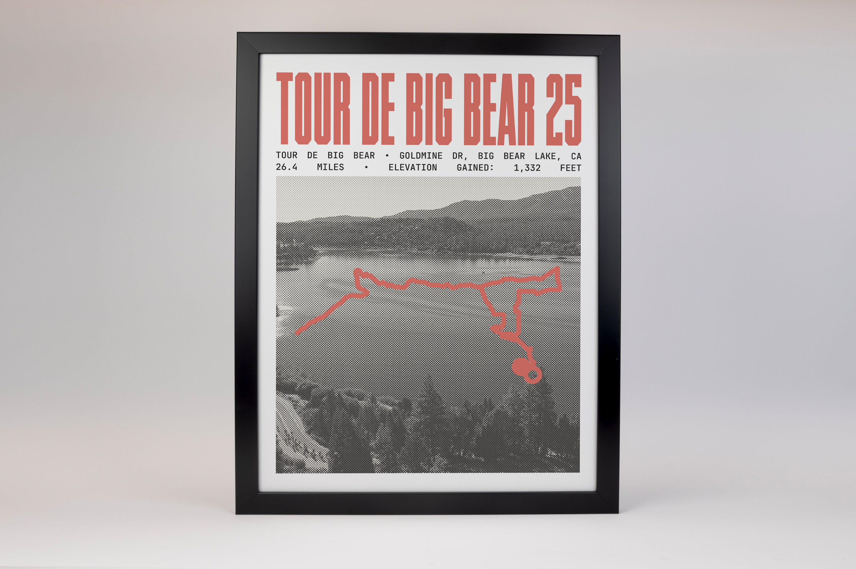 Tour de Big Bear - 25 Mile Road Ride Poster