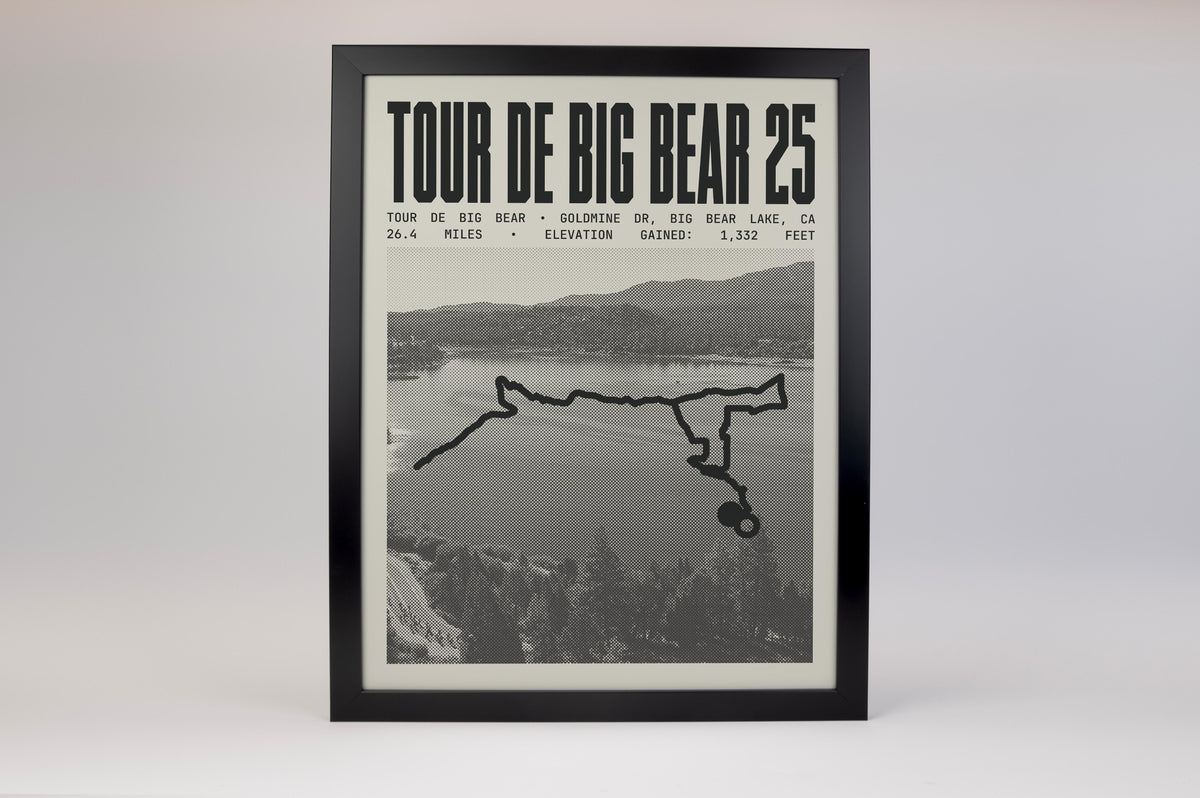 Tour de Big Bear - 25 Mile Road Ride Poster
