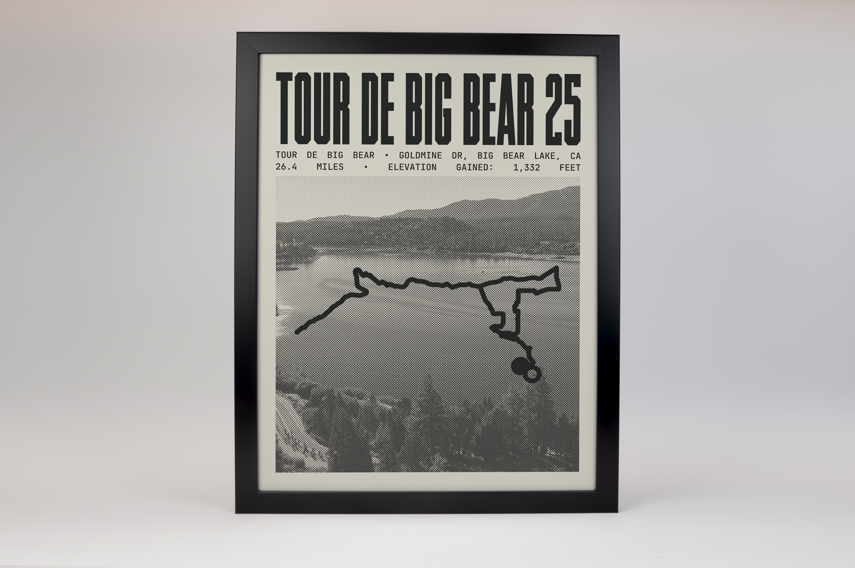 Tour de Big Bear - 25 Mile Road Ride Poster