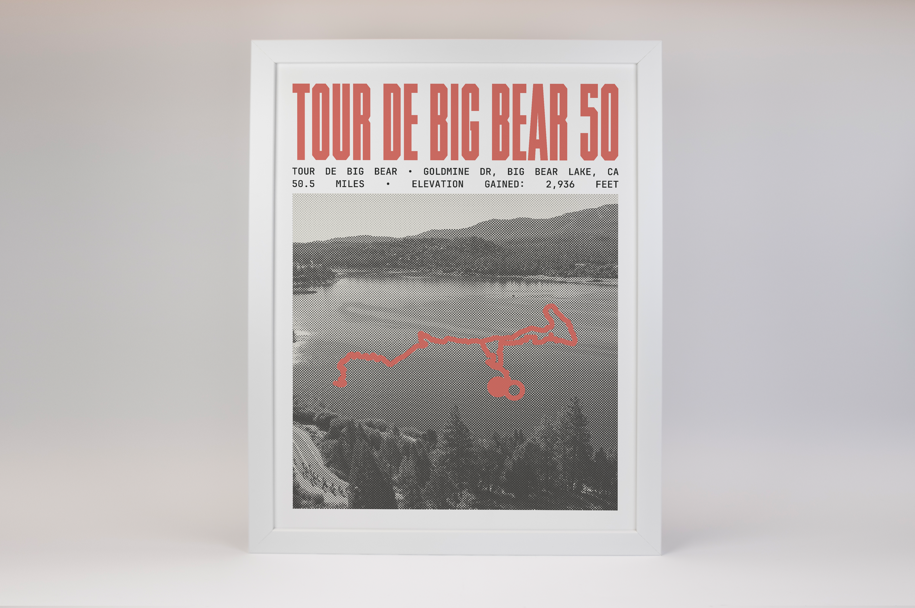 Tour de Big Bear - 50 Mile Road Ride Poster