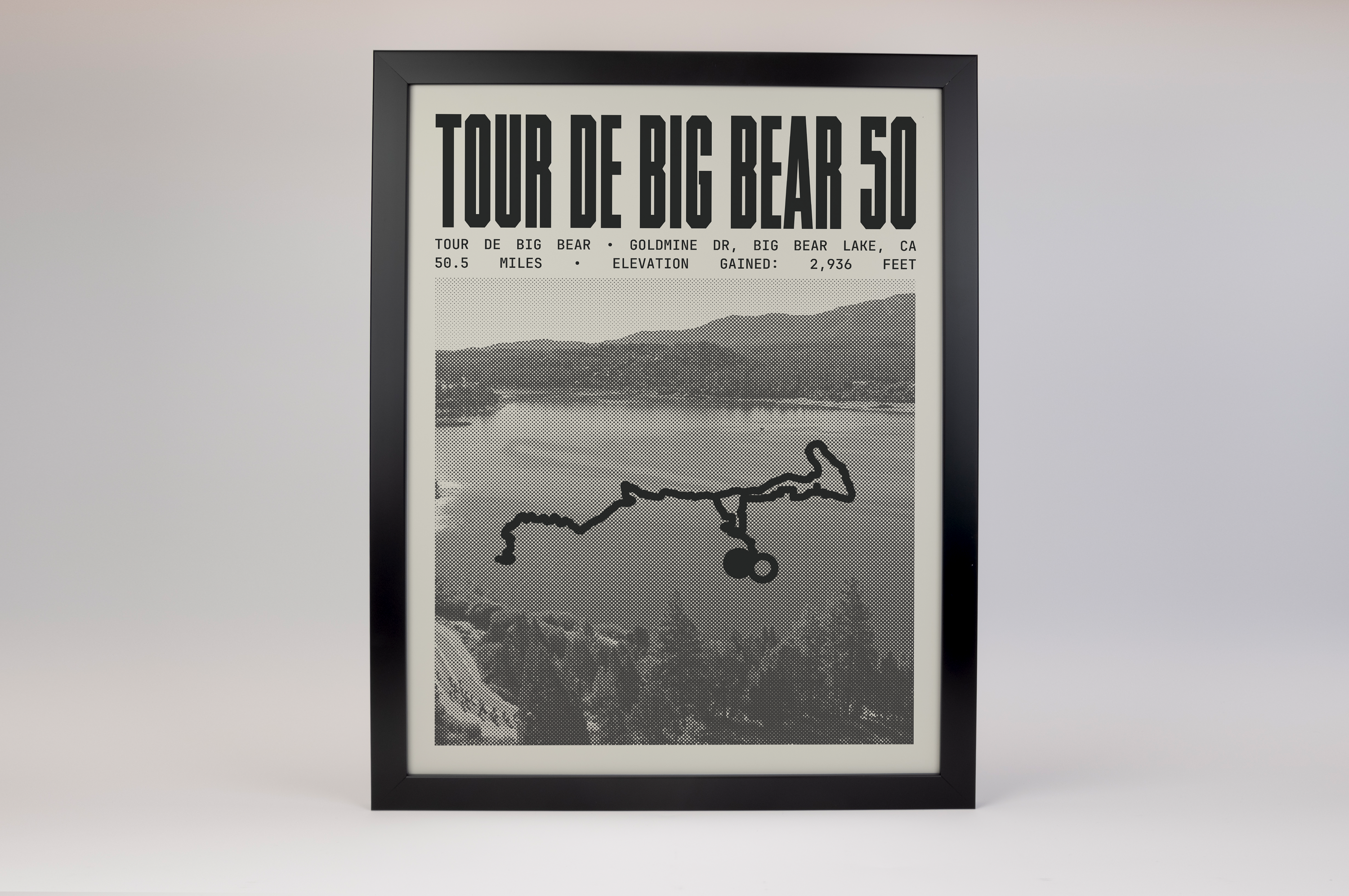 Tour de Big Bear - 50 Mile Road Ride Poster