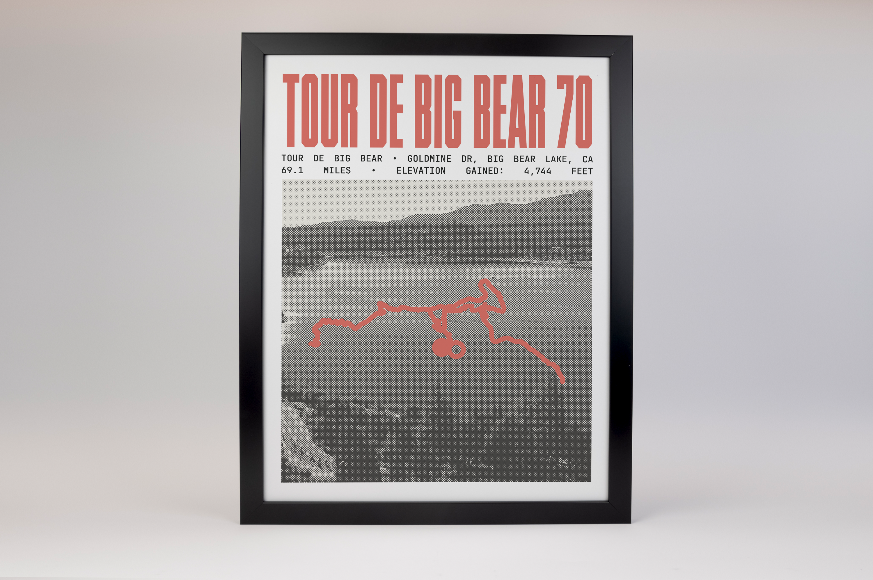 Tour de Big Bear -  70 Mile Road Ride Poster
