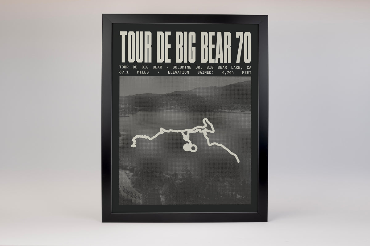 Tour de Big Bear -  70 Mile Road Ride Poster